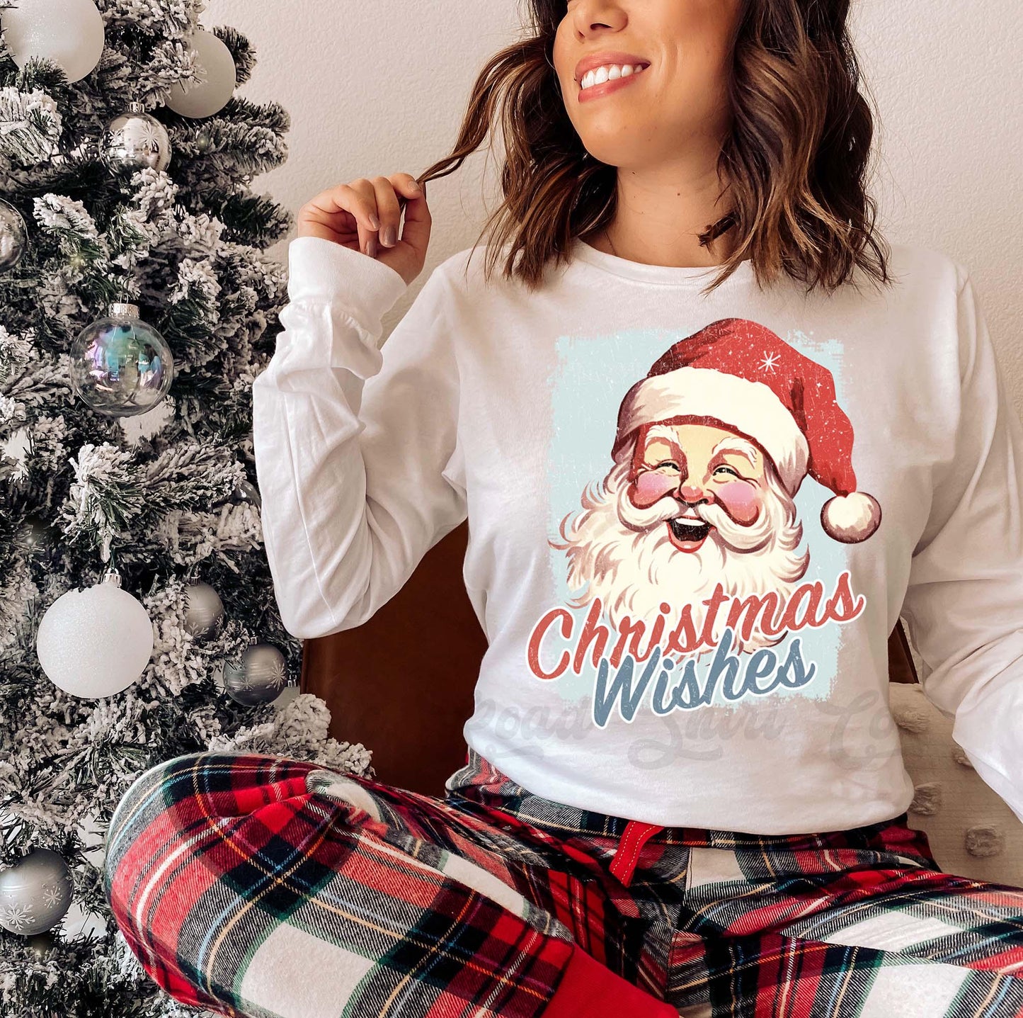 Retro Santa Shirt, Christmas Long Sleeve Shirt, Matching Christmas Shirts, Family Christmas Shirts,