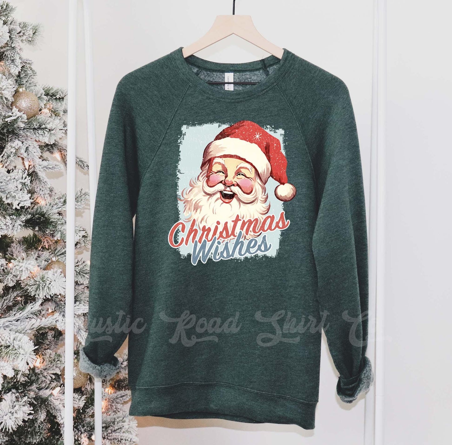 Retro Santa Sweatshirt, Vintage Christmas Sweatshirt, Holiday Sweater, Family Christmas Sweatshirt