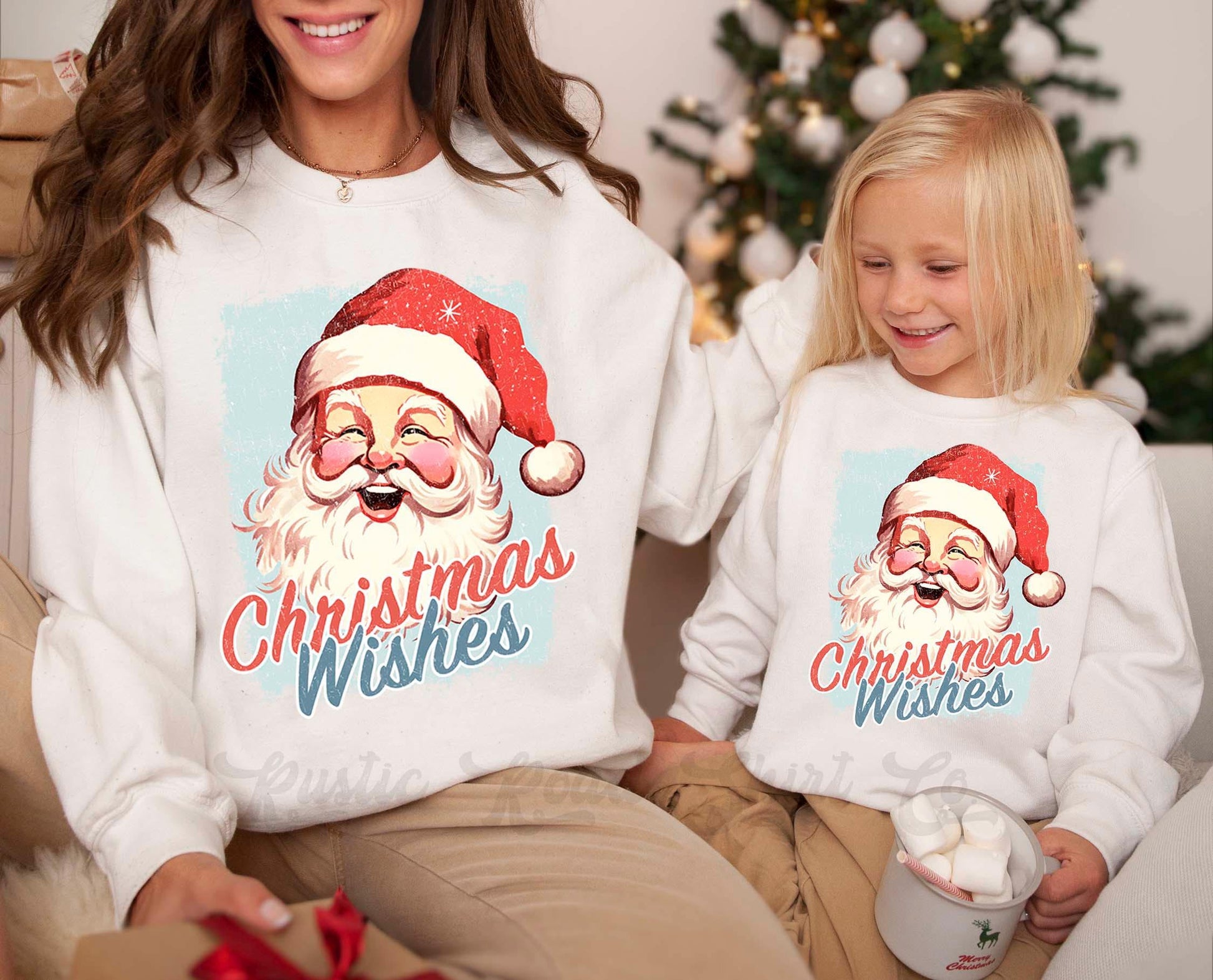 Retro Santa Sweatshirt, Vintage Christmas Sweatshirt, Holiday Sweater, Family Christmas Sweatshirt