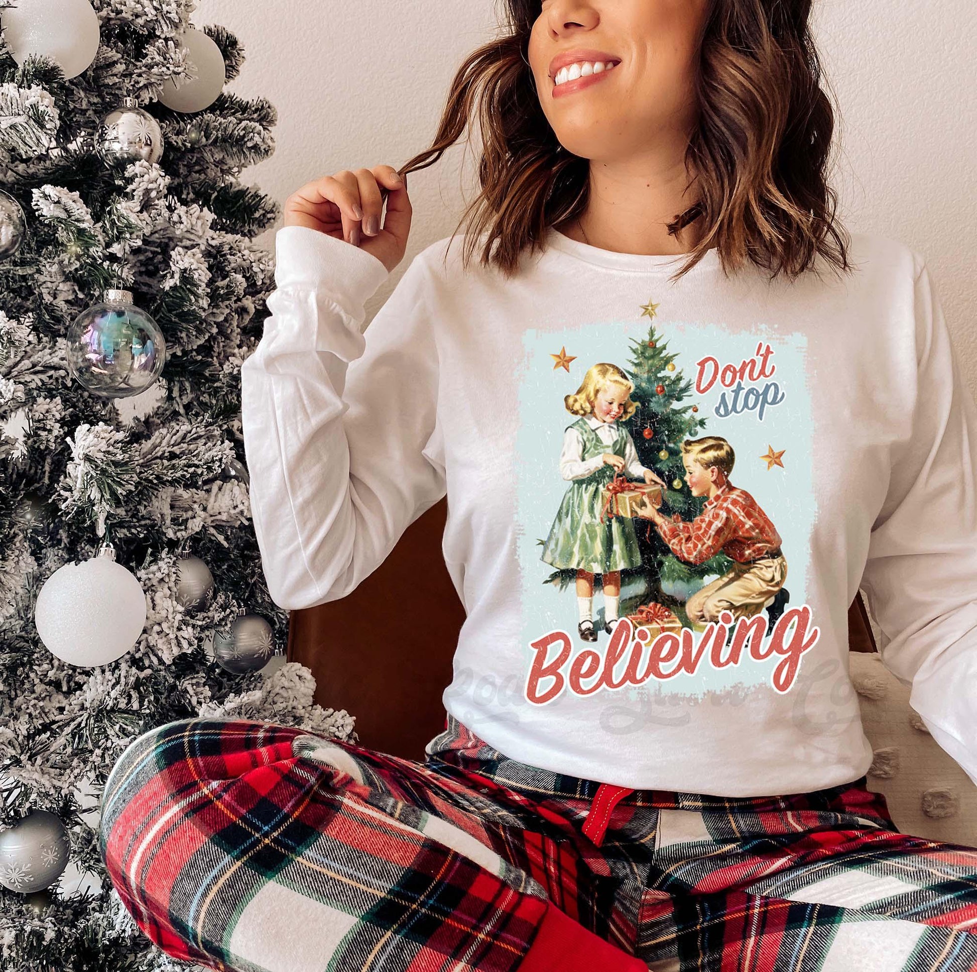 Retro Christmas Shirt, Christmas Long Sleeve Shirt, Matching Christmas Shirts, Family Christmas Shirts,
