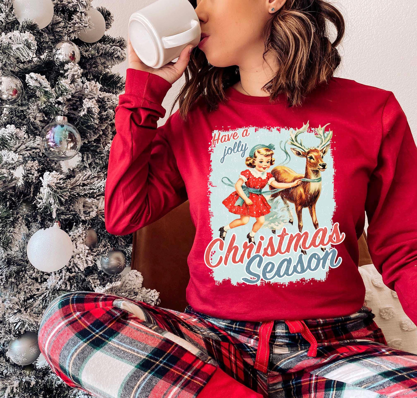 Retro Christmas Shirt, Christmas Long Sleeve Shirt, Matching Christmas Shirts, Family Christmas Shirts,