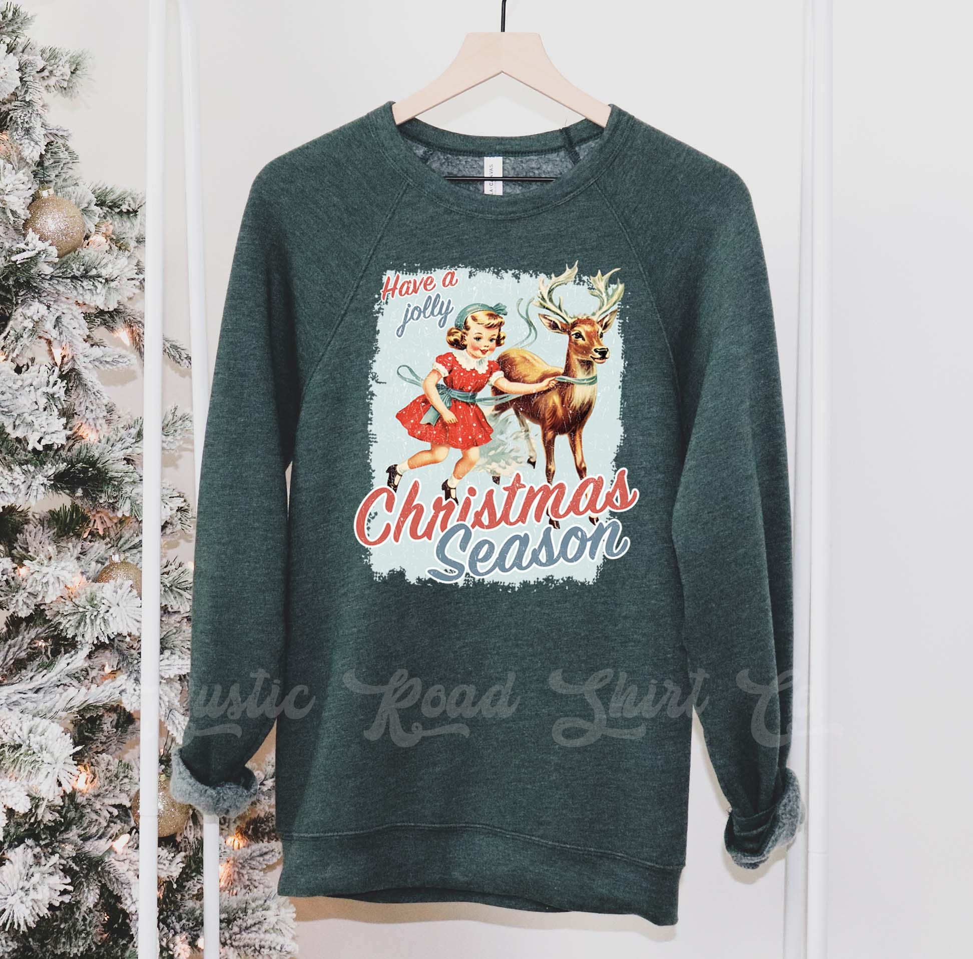 Retro Christmas Sweatshirt, Vintage Christmas Sweatshirt, Holiday Sweater, Family Christmas Sweatshirt
