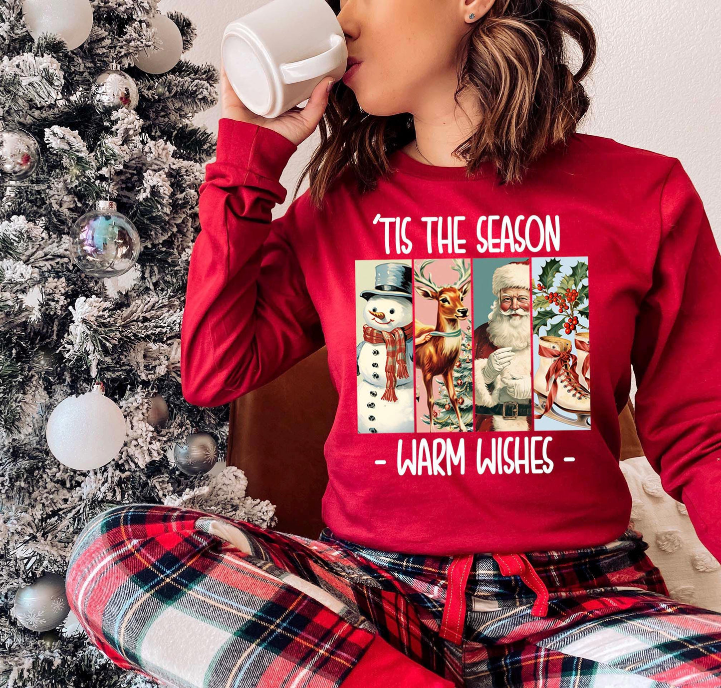 Tis The Season Shirt, Retro Santa Shirt, Matching Christmas Shirts, Family Christmas Shirts,