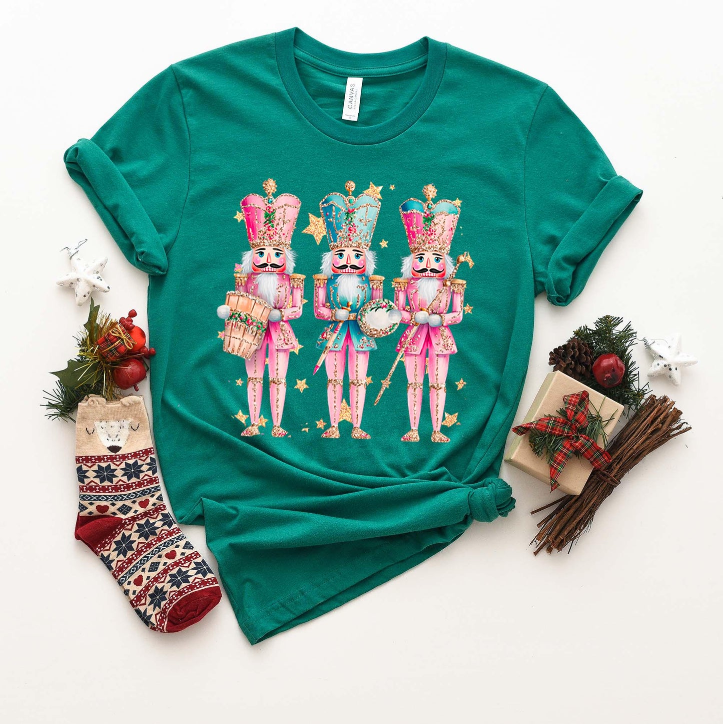 Vintage Nutcracker Shirt, Retro Christmas Shirt, Christmas Tee, Holiday Shirt, Women's Christmas,