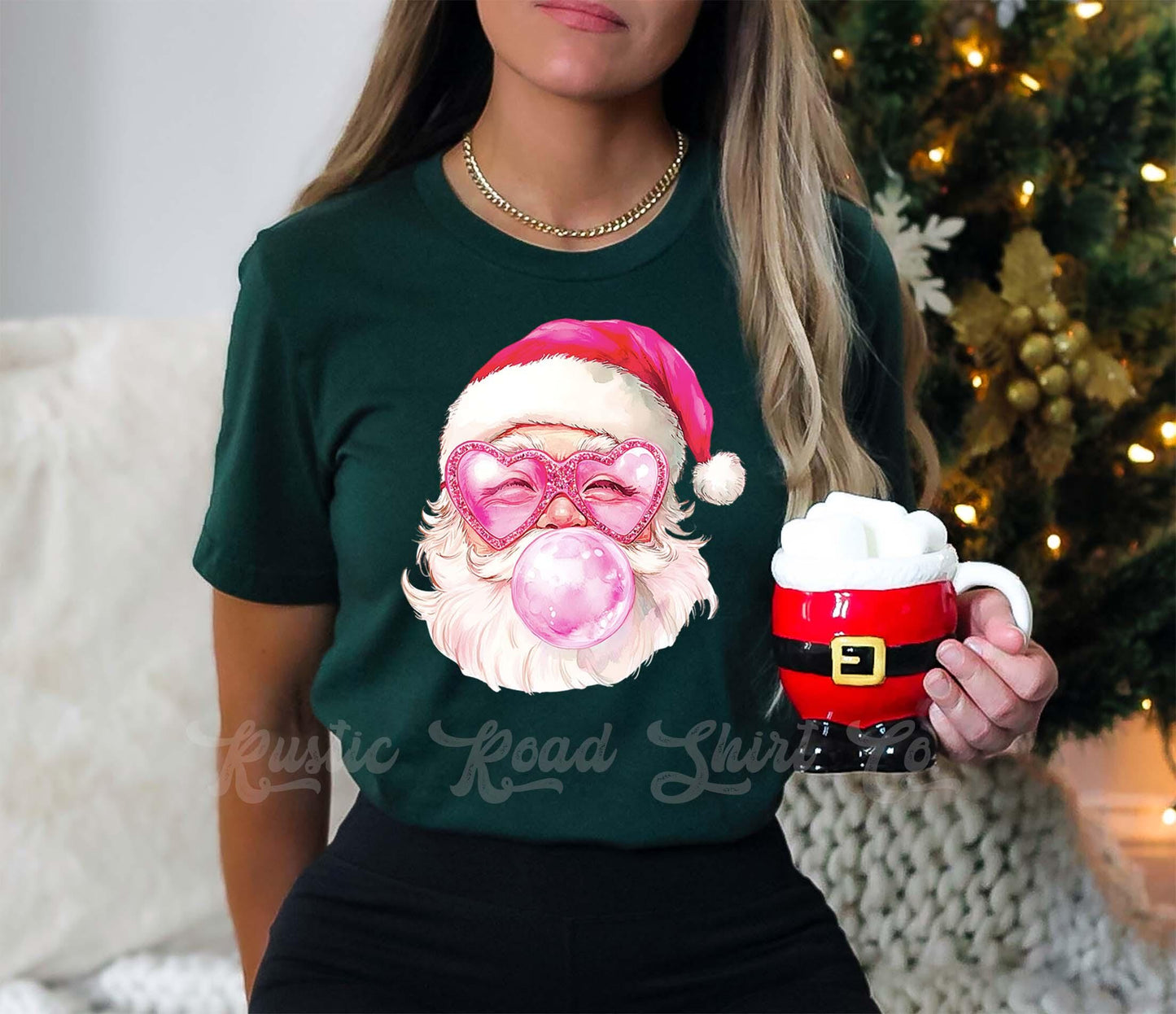 Retro Santa Shirt, Vintage Christmas Shirt, Christmas Tee, Holiday Shirt, Women's Christmas,