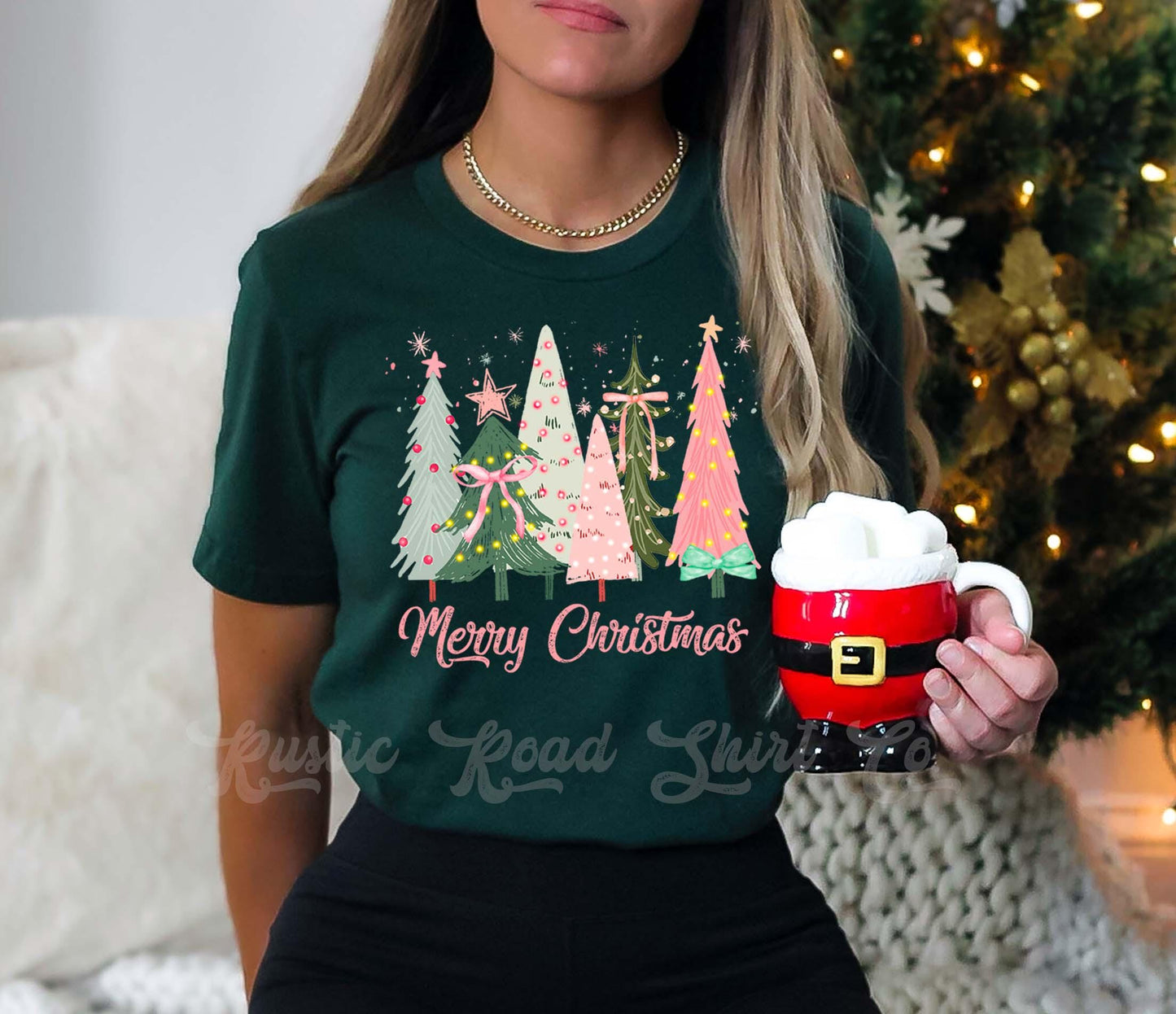 Merry Christmas Shirt, Coquette Christmas Shirt, Christmas Tee, Holiday Shirt, Women's Christmas,