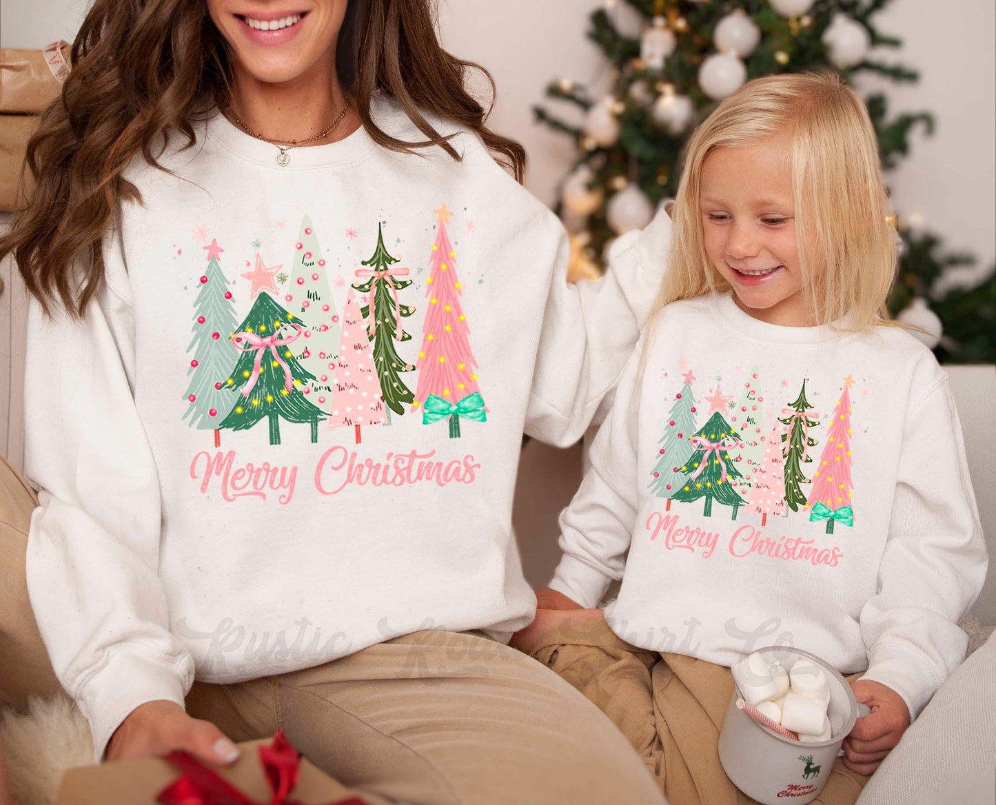 Merry Christmas Sweatshirt, Girls Christmas Sweatshirt, Holiday Sweater, Family Christmas Sweatshirt