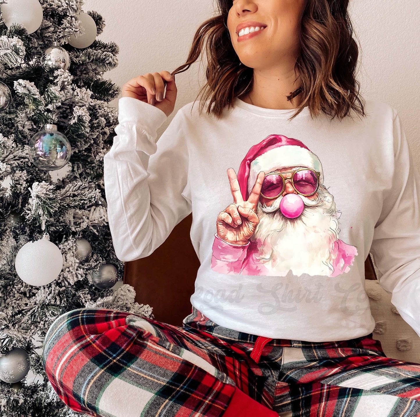 Retro Santa Shirt, Christmas Long Sleeve Shirt, Matching Christmas Shirts, Family Christmas Shirts,