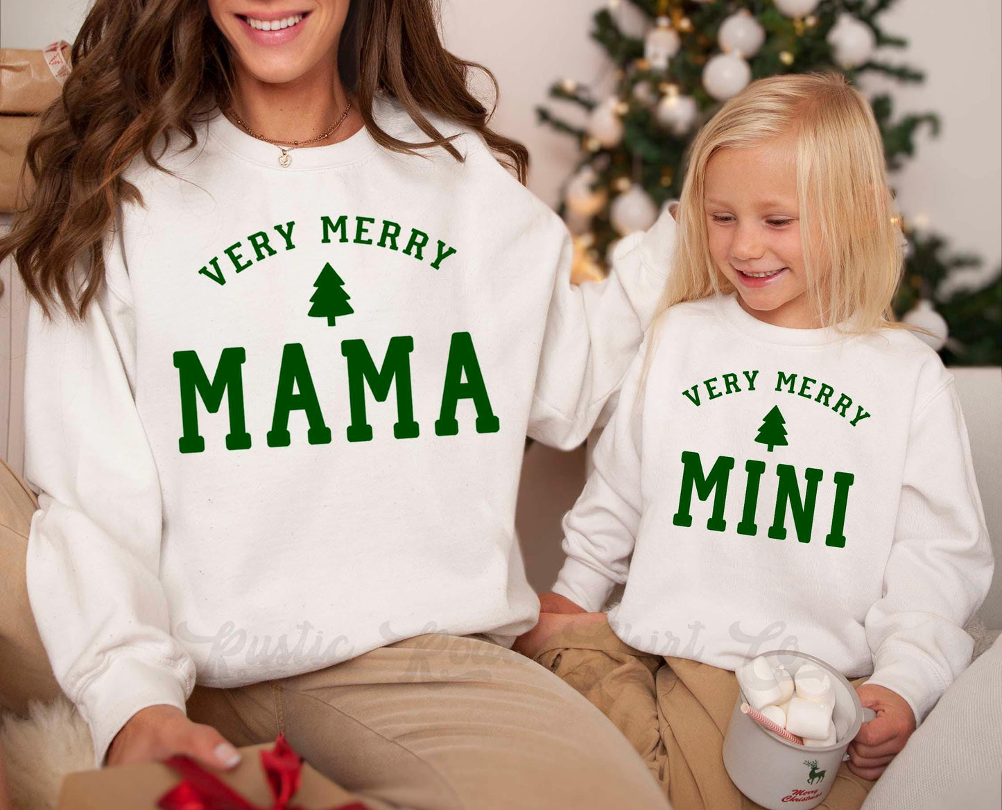 Merry Mama Sweatshirt, Girls Christmas Sweatshirt, Toddler Christmas Shirt, Matching Family Christmas Shirts