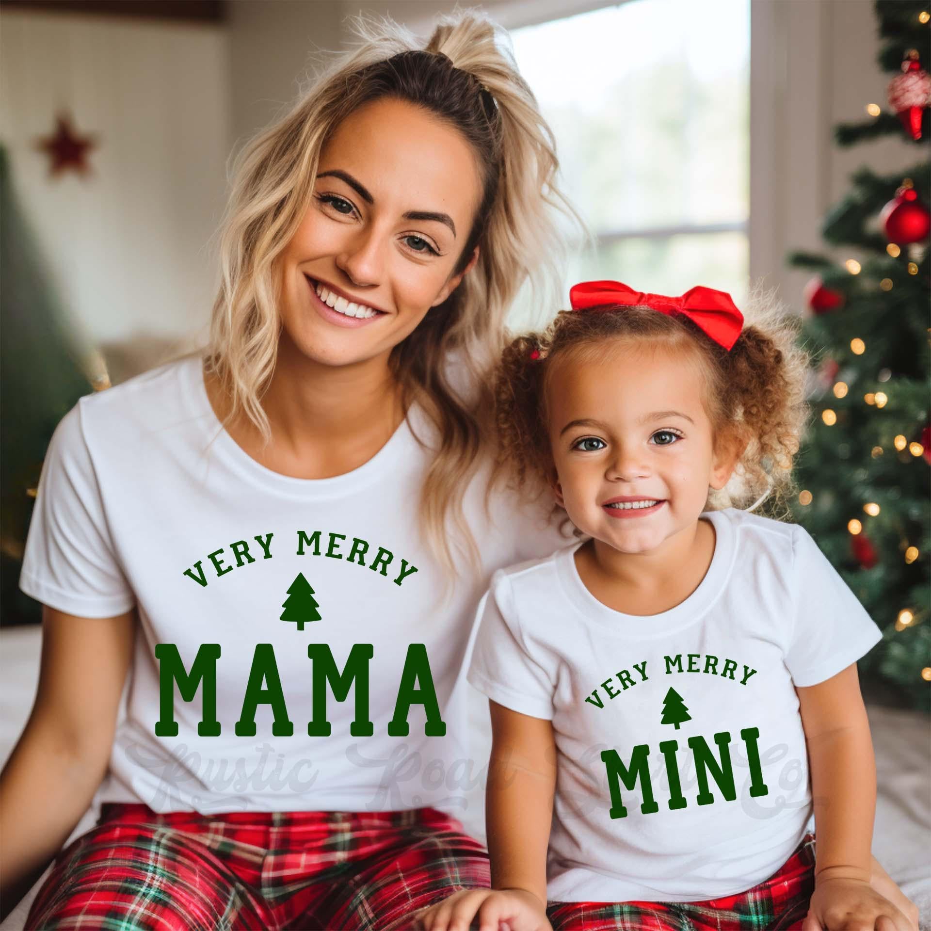 Merry Mama Shirt, Girls Christmas Shirt, Christmas Tee, Holiday Shirt, Women's Christmas,