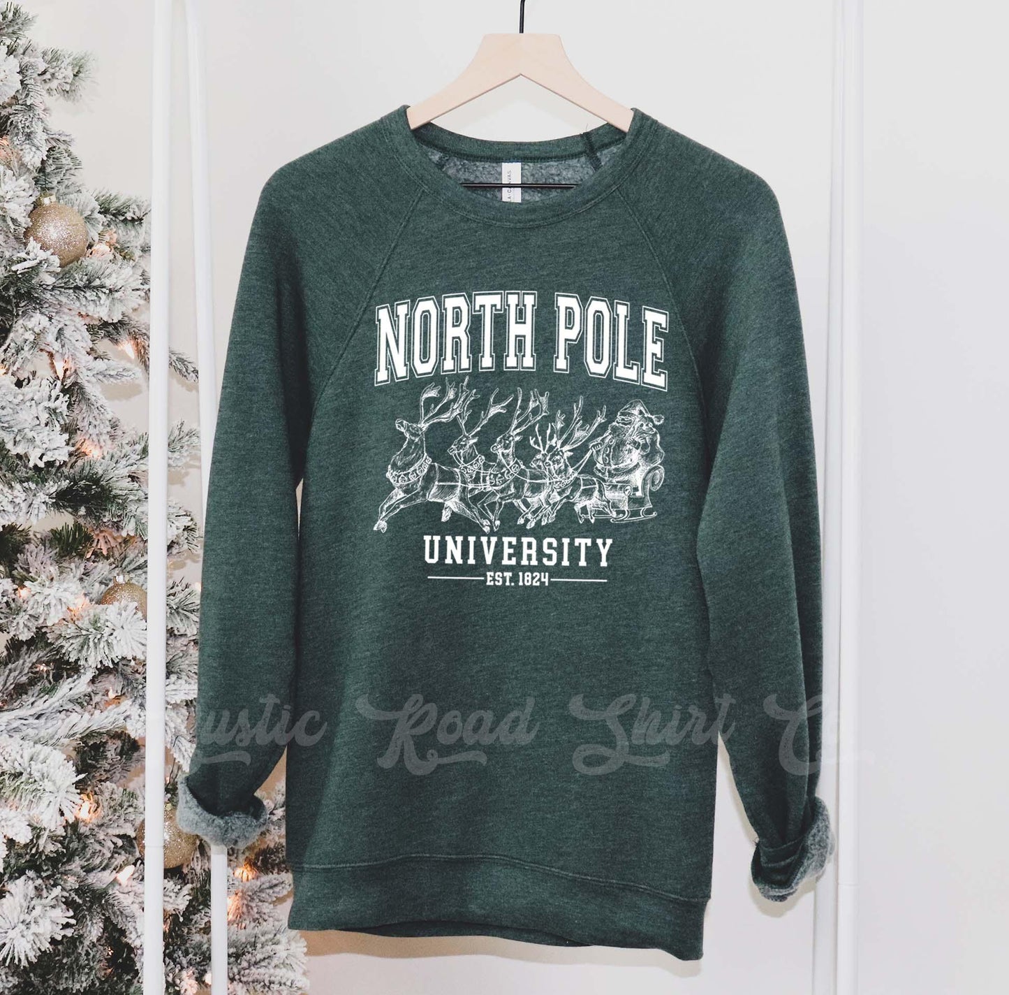 North Pole Sweatshirt, Women's Christmas Sweatshirt, Toddler Christmas Shirt, Matching Family Christmas Shirts