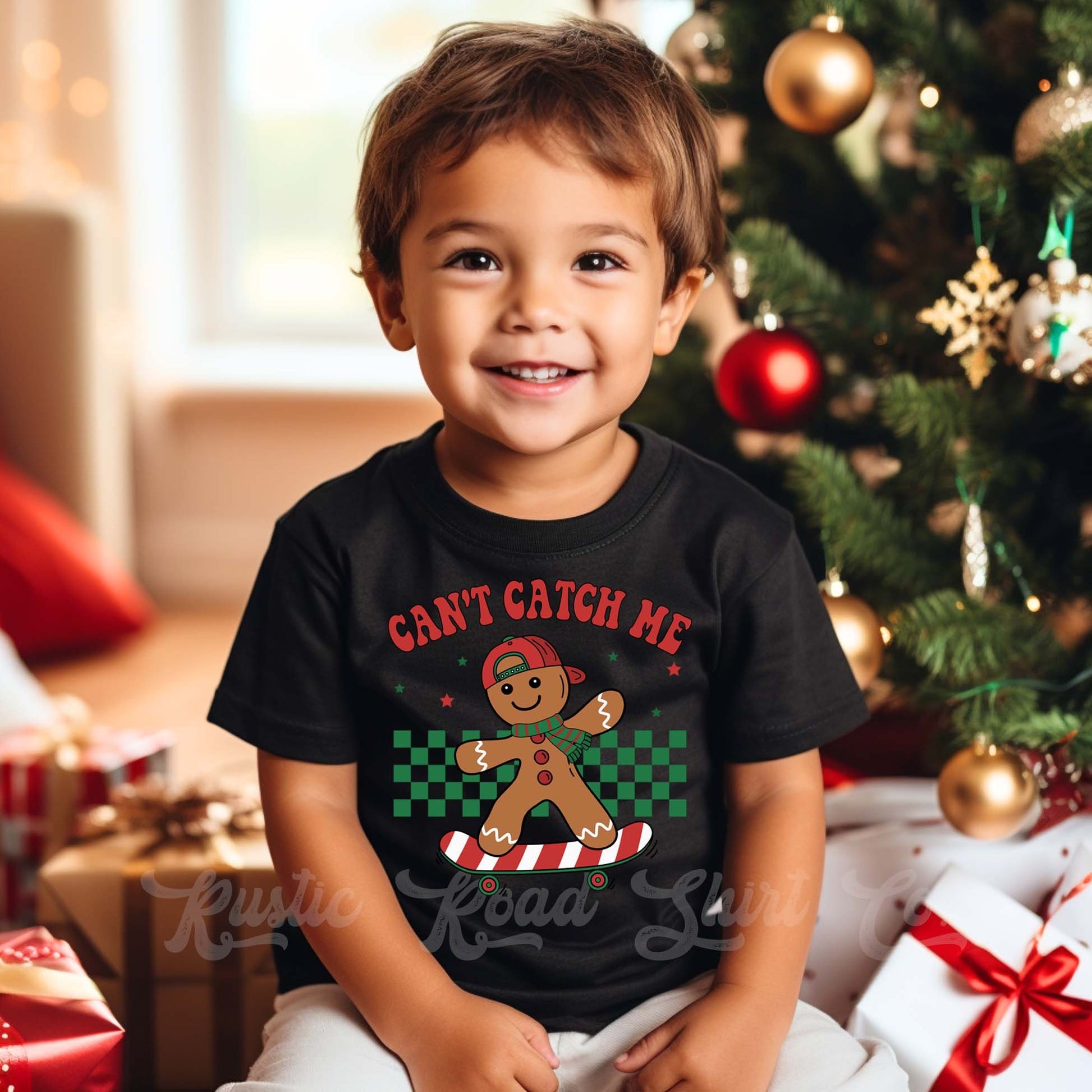 Boys Christmas Shirt, Gingerbread Christmas Shirt, Boys Reindeer Shirt, Toddler Christmas Shirt, Matching Boys Shirts,