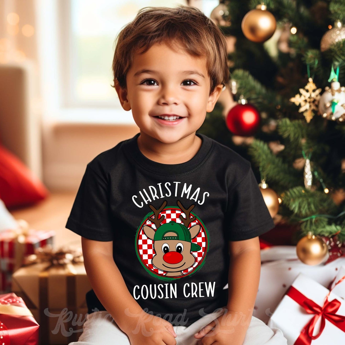 Christmas Cousin Crew Shirt, Gingerbread Christmas Shirt, Boys Reindeer Shirt, Toddler Christmas Shirt, Matching Boys Shirts,