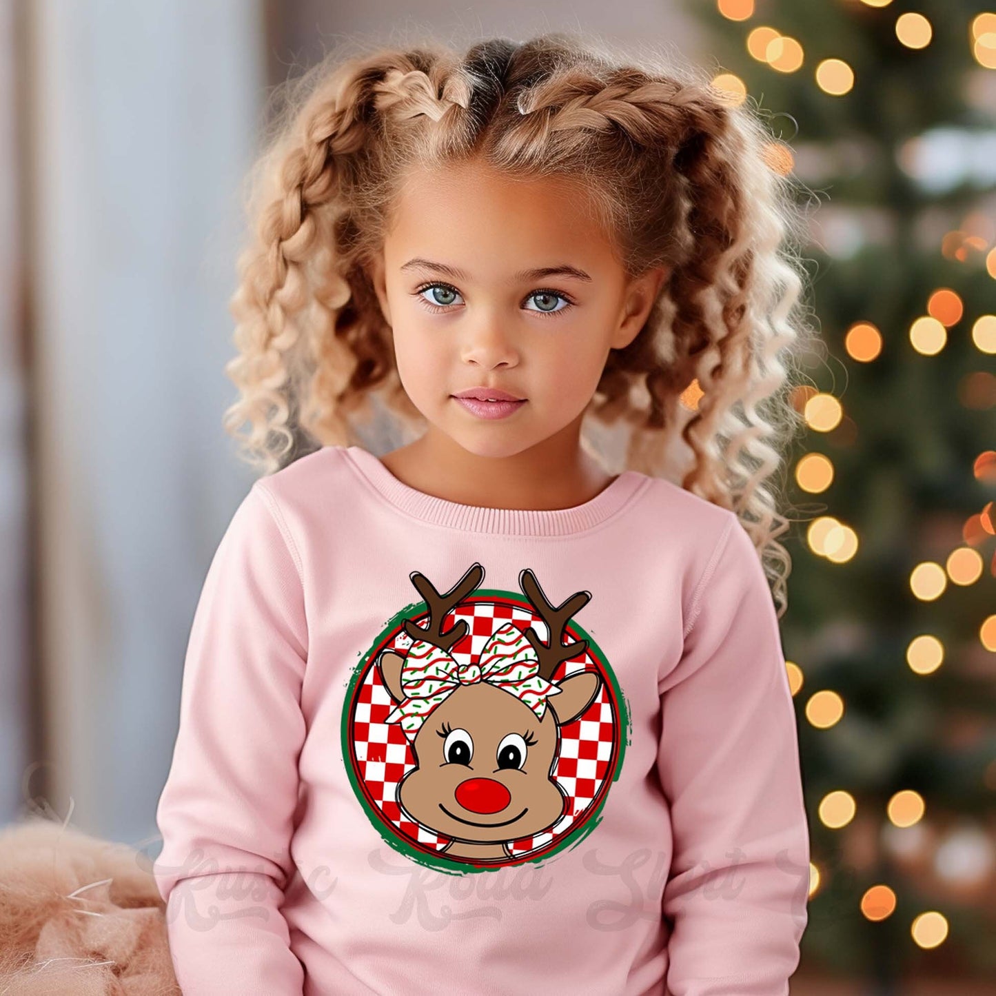 Girls Christmas Sweatshirt, Reindeer Christmas Shirt, Toddler Boy Christmas Shirt, Kids Matching Sweatshirt, Family Christmas Sweatshirt