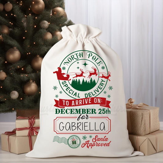 Santa Sack, Christmas Gift Bag