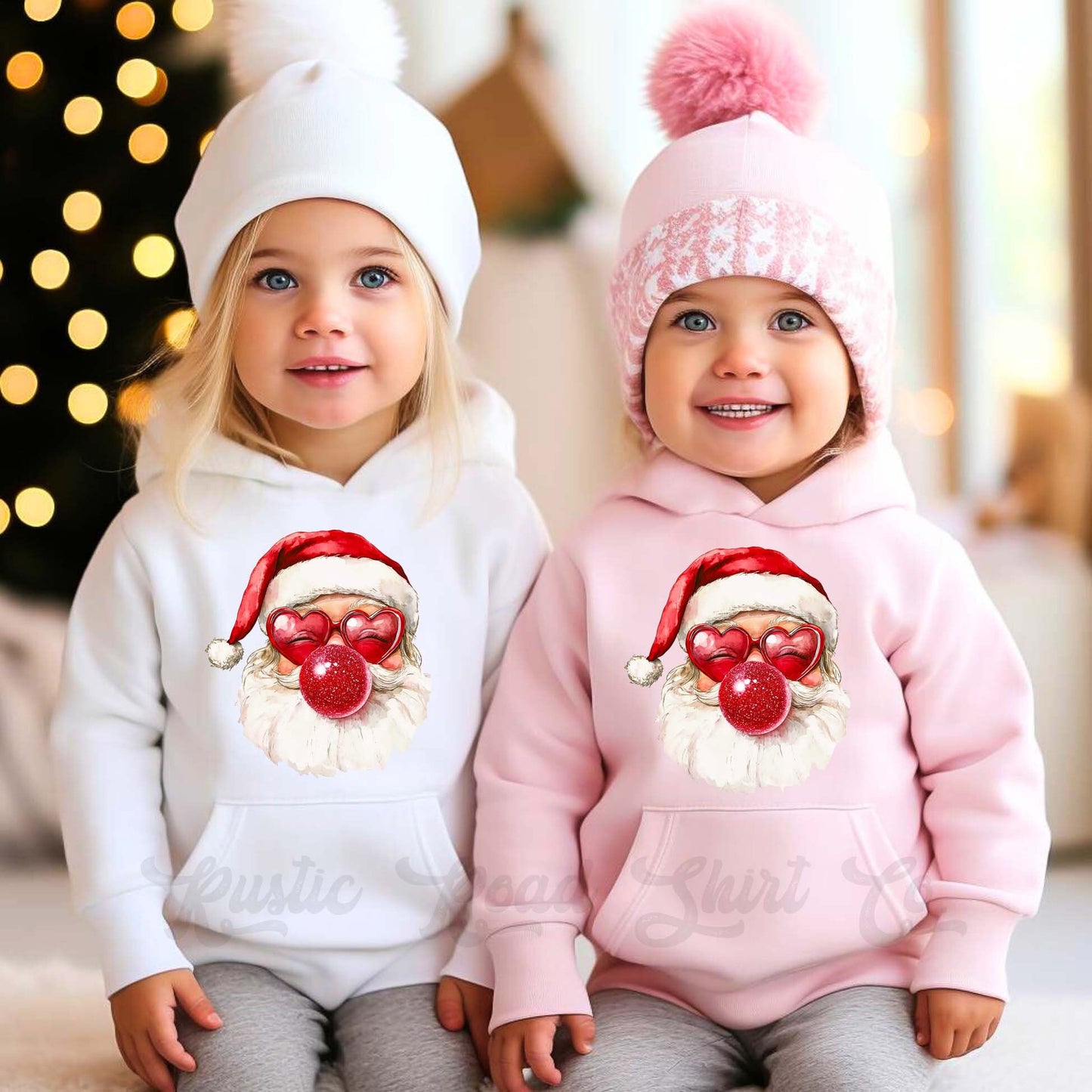 Girls Christmas Sweatshirt, Retro Santa Sweatshirt, Kids Matching Sweatshirt, Family Christmas Sweatshirt