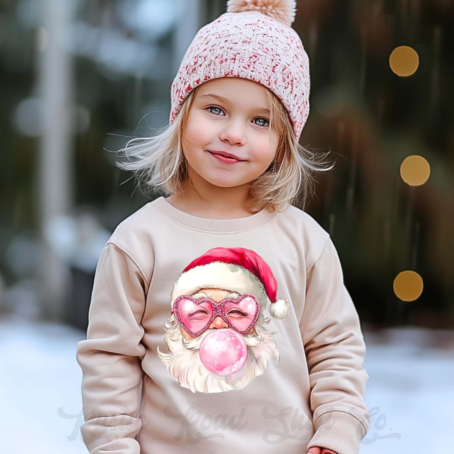 Girls Christmas Sweatshirt, Retro Santa Sweatshirt, Kids Matching Sweatshirt, Family Christmas Sweatshirt