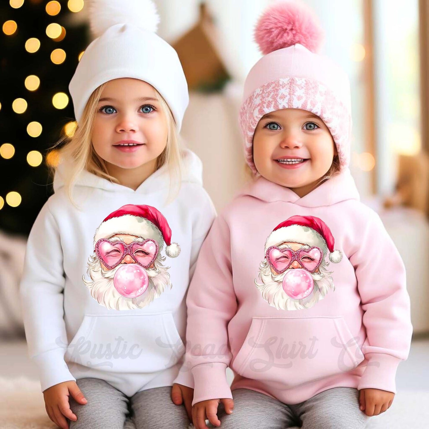 Girls Christmas Sweatshirt, Retro Santa Sweatshirt, Kids Matching Sweatshirt, Family Christmas Sweatshirt