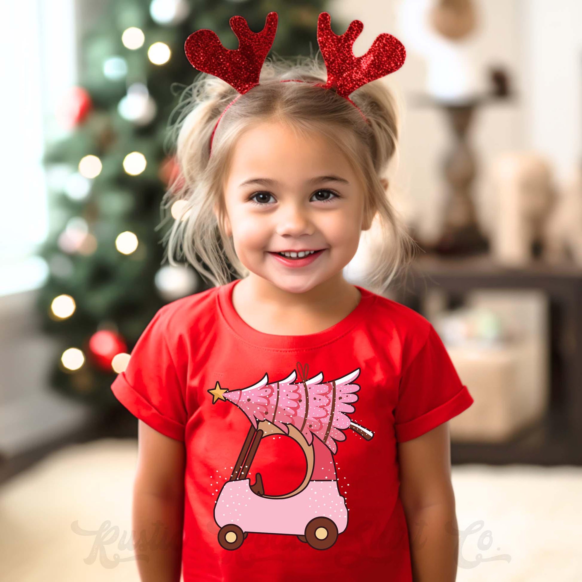 Girls Christmas Shirt, Christmas Tree Shirt, Toddler Girl Christmas Shirt, Matching Girls Shirts,