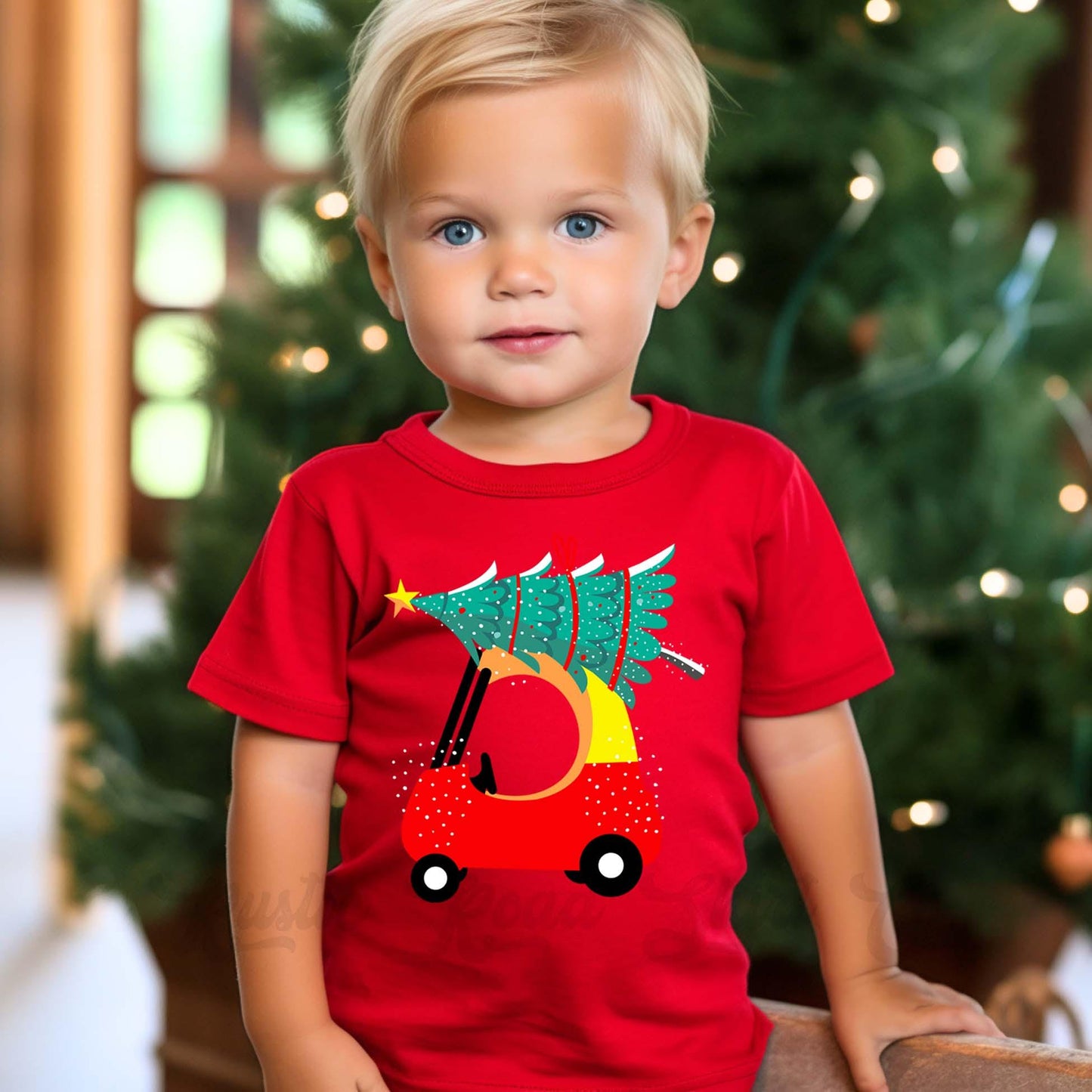 Red Car Christmas Shirt, Boys Christmas Shirt, Toddler Christmas Shirt, Matching Boys Shirts,