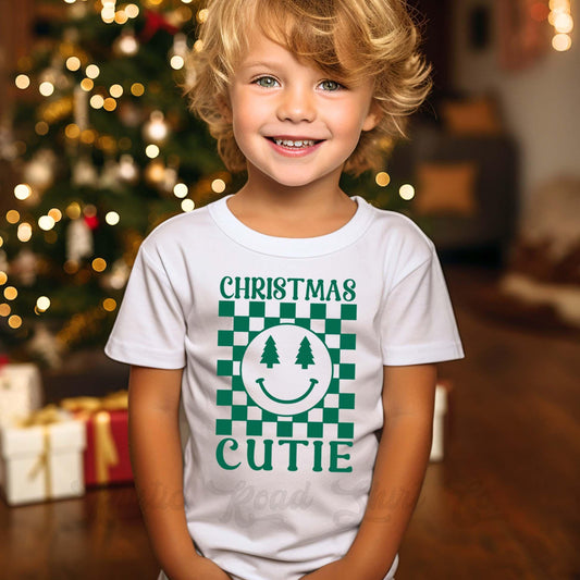 Boys Christmas Shirt, Christmas Cutie Shirt, Toddler Boy Christmas Shirt, Matching Christmas Shirts,