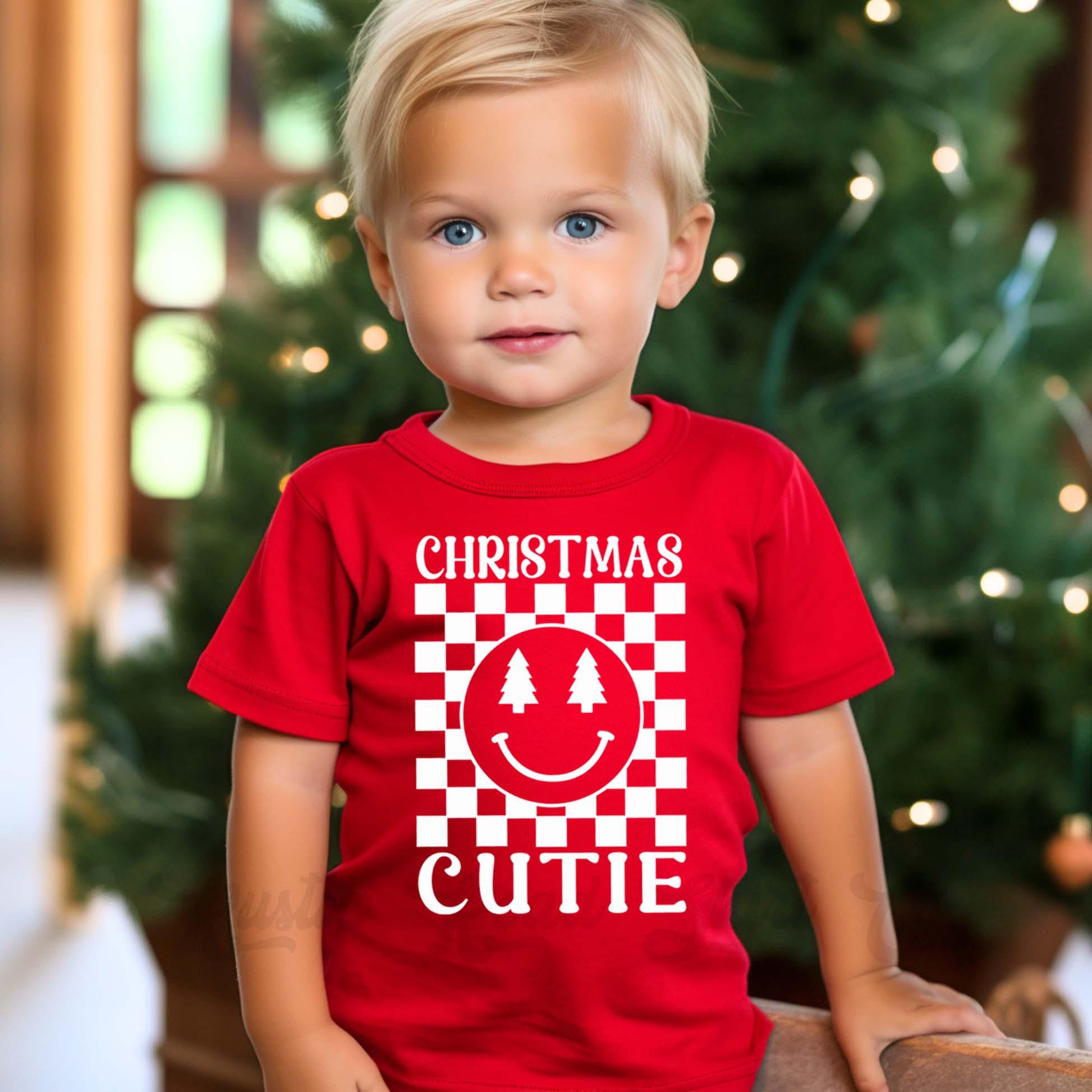 Girls Christmas Shirt, Christmas Cutie Shirt, Toddler Girl Christmas Shirt, Matching Girls Shirts,