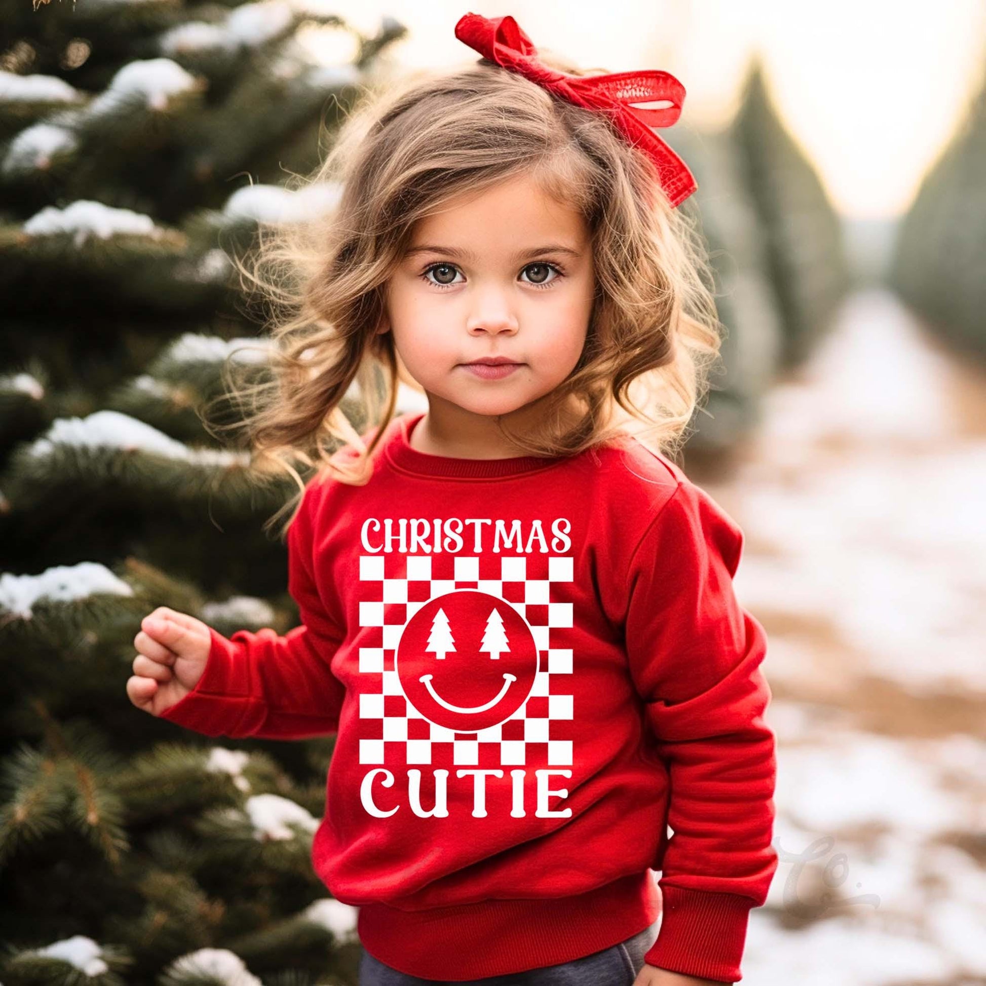 Girls Christmas Sweatshirt, Christmas Cutie Shirt, Kids Matching Sweatshirt, Family Christmas Sweatshirt