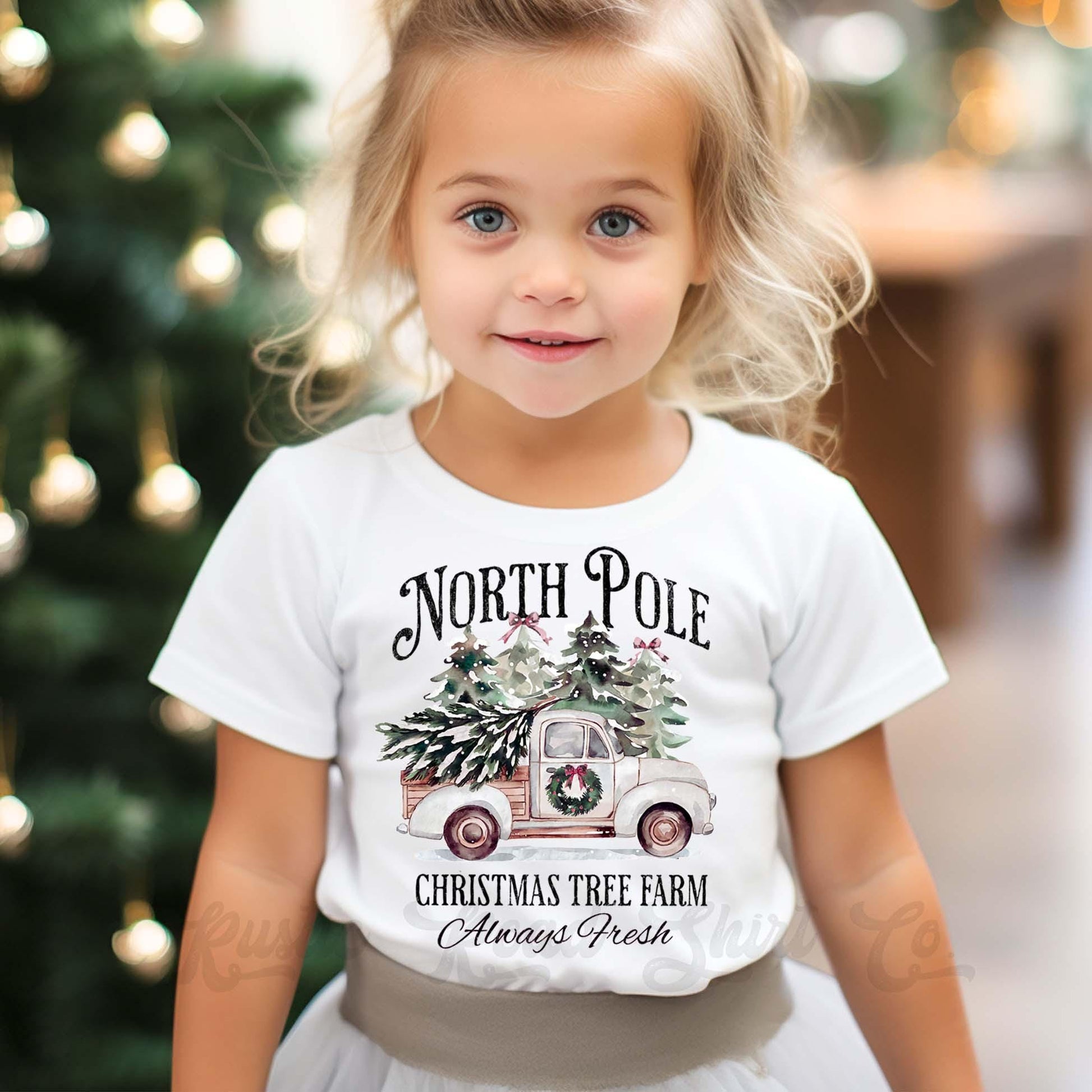 Christmas Tree Farm Shirt, Girls Christmas Shirt, Toddler Girl Christmas Shirt, Matching Girls Shirts,