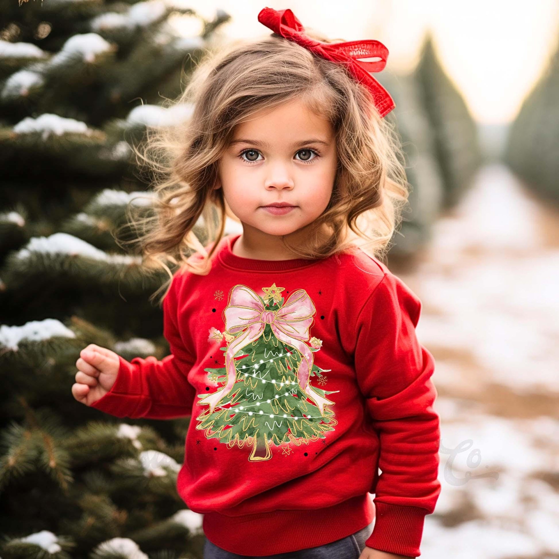 Girls Christmas Sweatshirt, Christmas Tree Farm Sweatshirt, Kids Matching Sweatshirt, Family Christmas Sweatshirt
