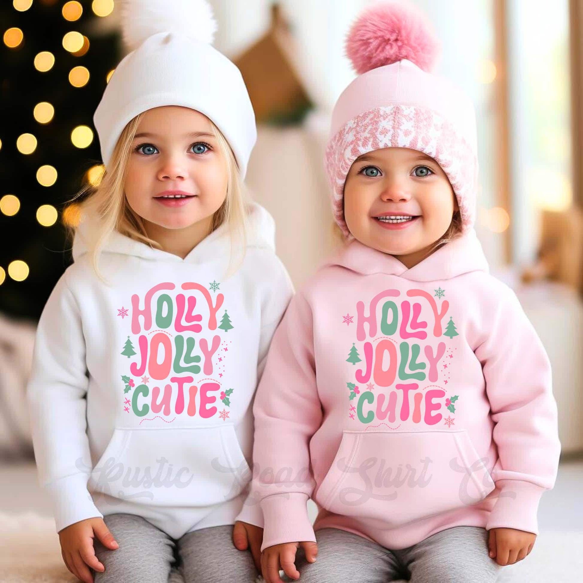 Holly Jolly Cutie, Girls Christmas Sweatshirt