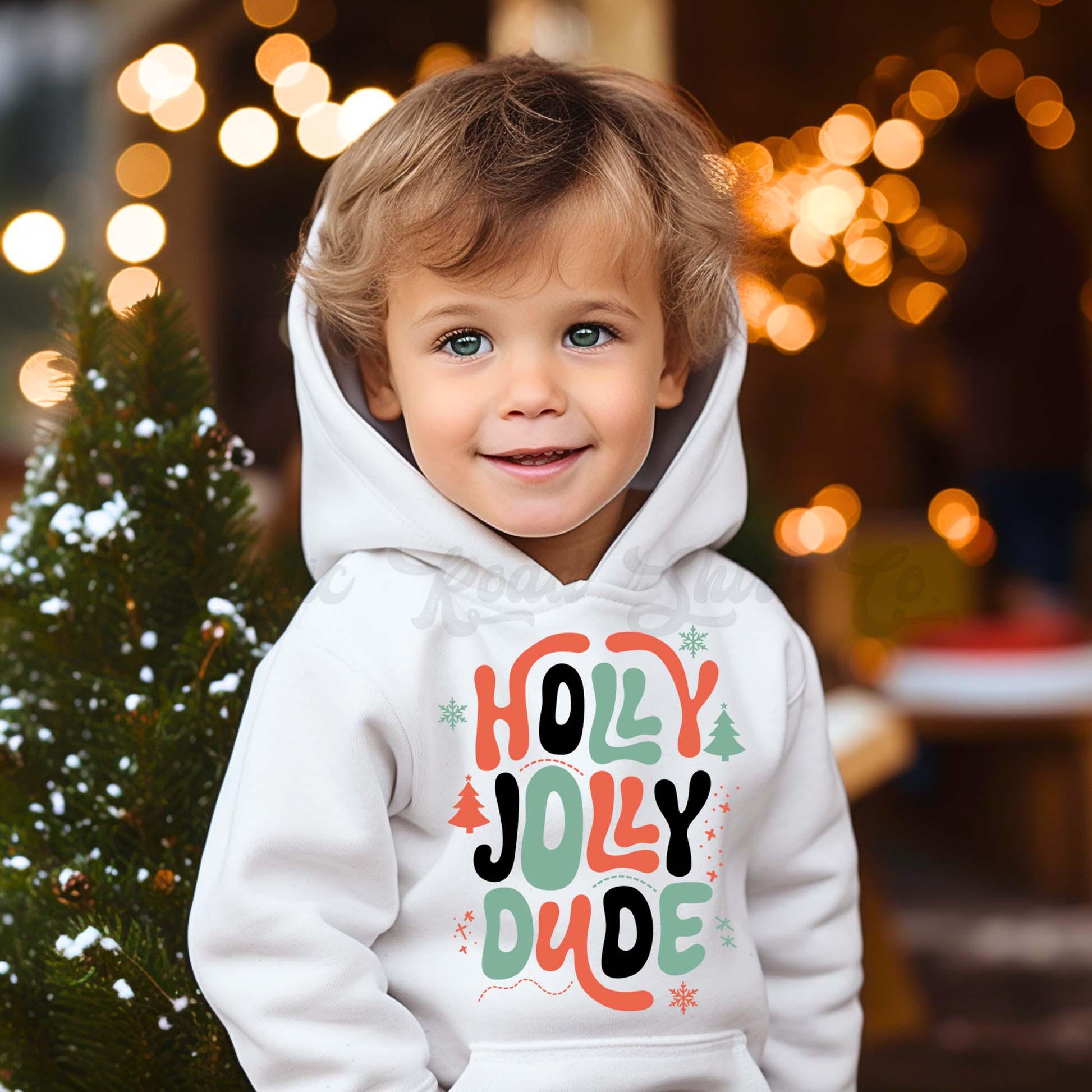 Boys Christmas Sweatshirt, Holly Jolly Shirt, Kids Matching Sweatshirt, Family Christmas Sweatshirt