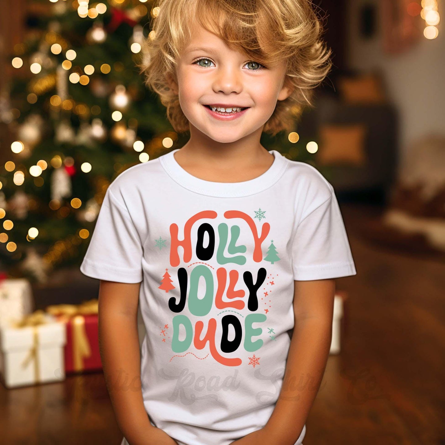Boys Christmas Shirt, Holly Jolly Shirt, Toddler Boy Christmas Shirt, Matching Christmas Shirts,