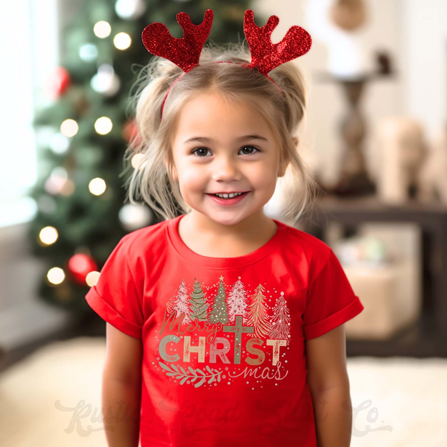 Girls Christmas Shirt, Jesus Christmas Shirt, Toddler Girl Christmas Shirt, Matching Girls Shirts,