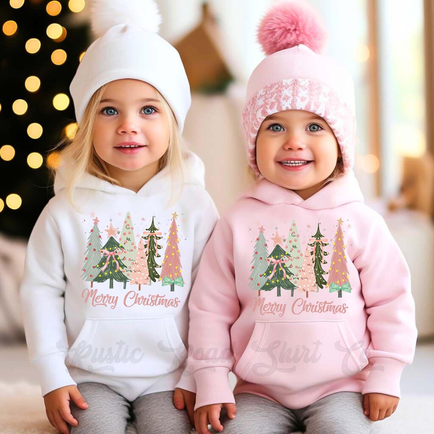 Merry and Bright Sweatshirt, Girls Christmas Sweatshirt, Kids Matching Sweatshirt, Family Christmas Sweatshirt