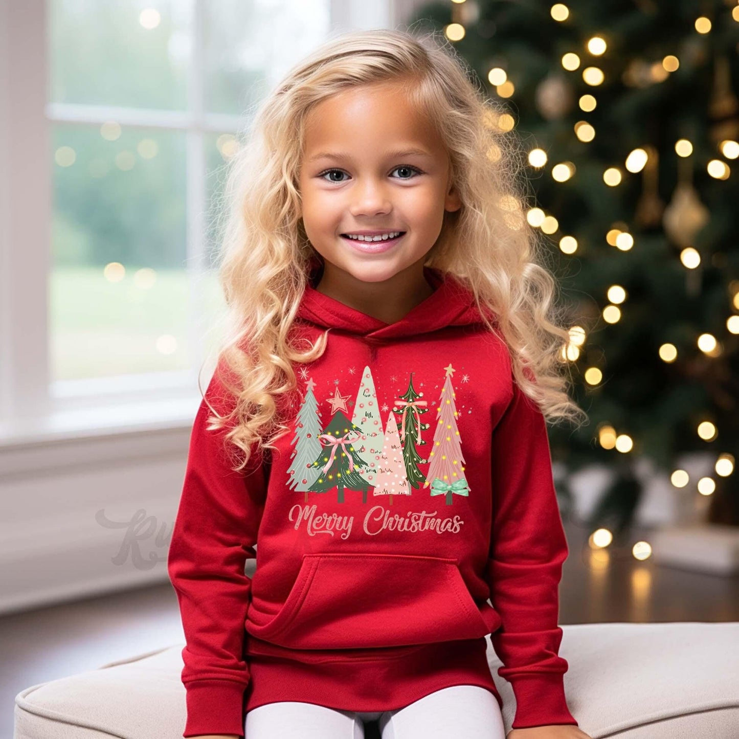 Merry and Bright Sweatshirt, Girls Christmas Sweatshirt, Kids Matching Sweatshirt, Family Christmas Sweatshirt