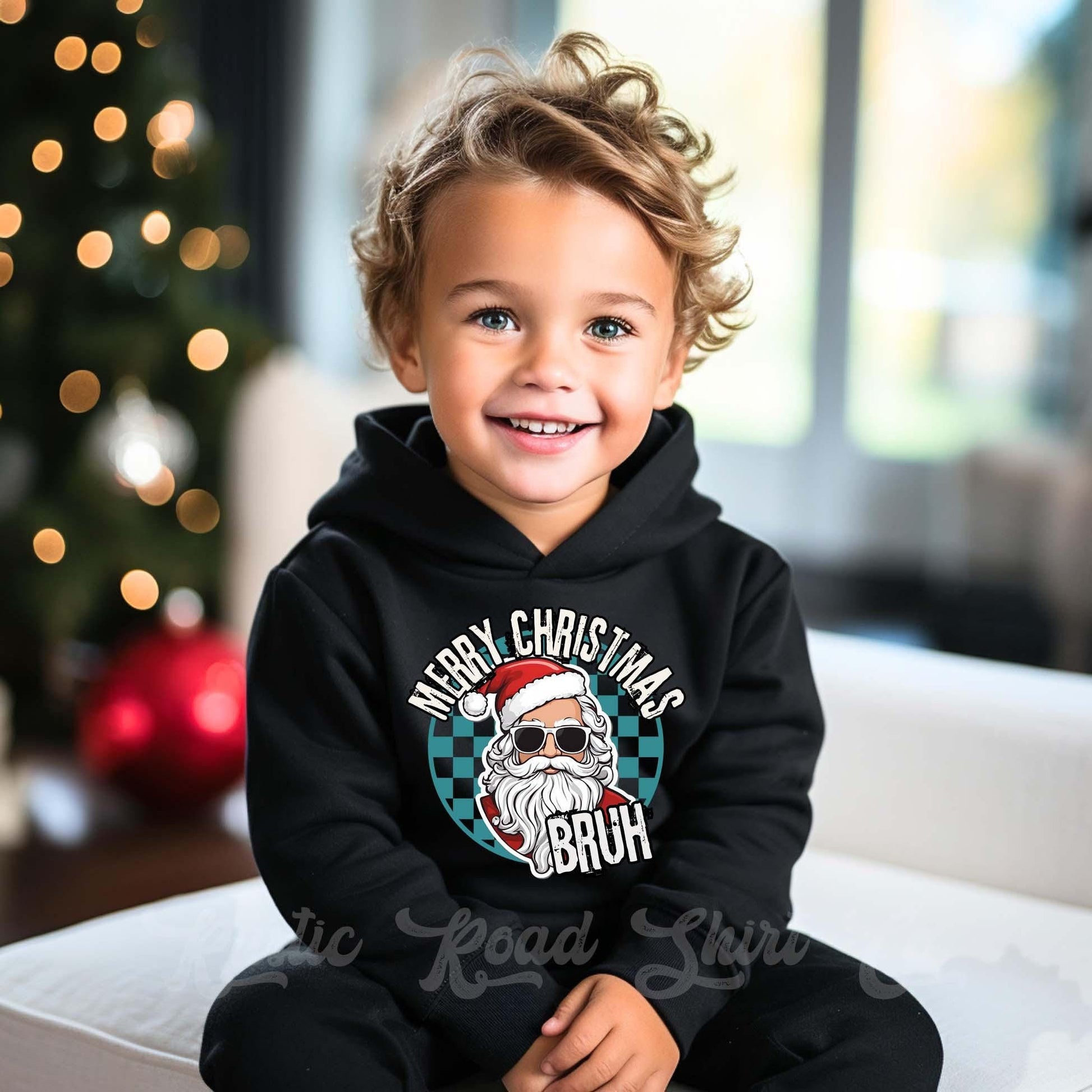 Boys Christmas Sweatshirt, Merry Christmas Bruh, Kids Matching Sweatshirt, Family Christmas Sweatshirt