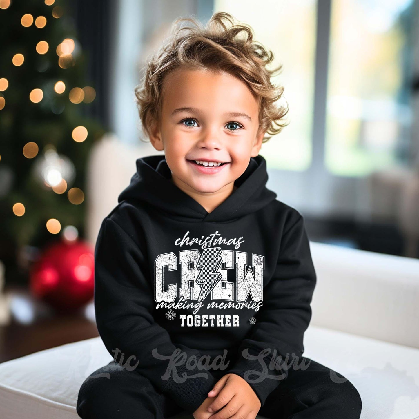 Christmas Crew Sweatshirt, Family Christmas Sweatshirt, Kids Matching Sweatshirt, Boys Christmas Sweatshirt