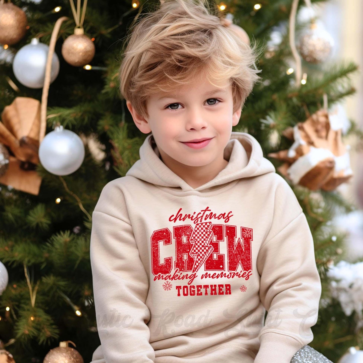 Christmas Crew Sweatshirt, Family Christmas Sweatshirt, Kids Matching Sweatshirt, Boys Christmas Sweatshirt