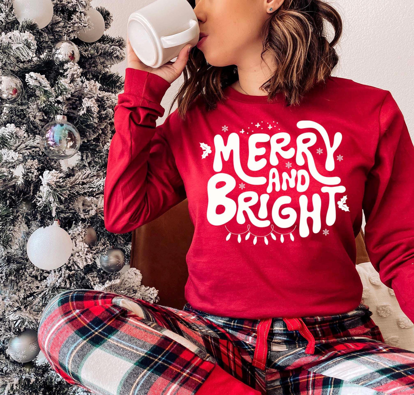 Merry and Bright Long Sleeve Shirt