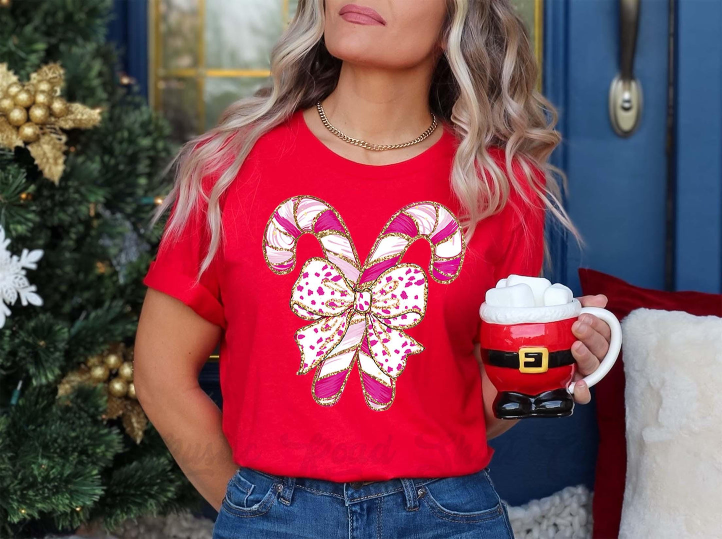 Coquette Christmas Shirt, Matching Family Christmas Shirts, Christmas Tee, Holiday Shirt, Women's Christmas,