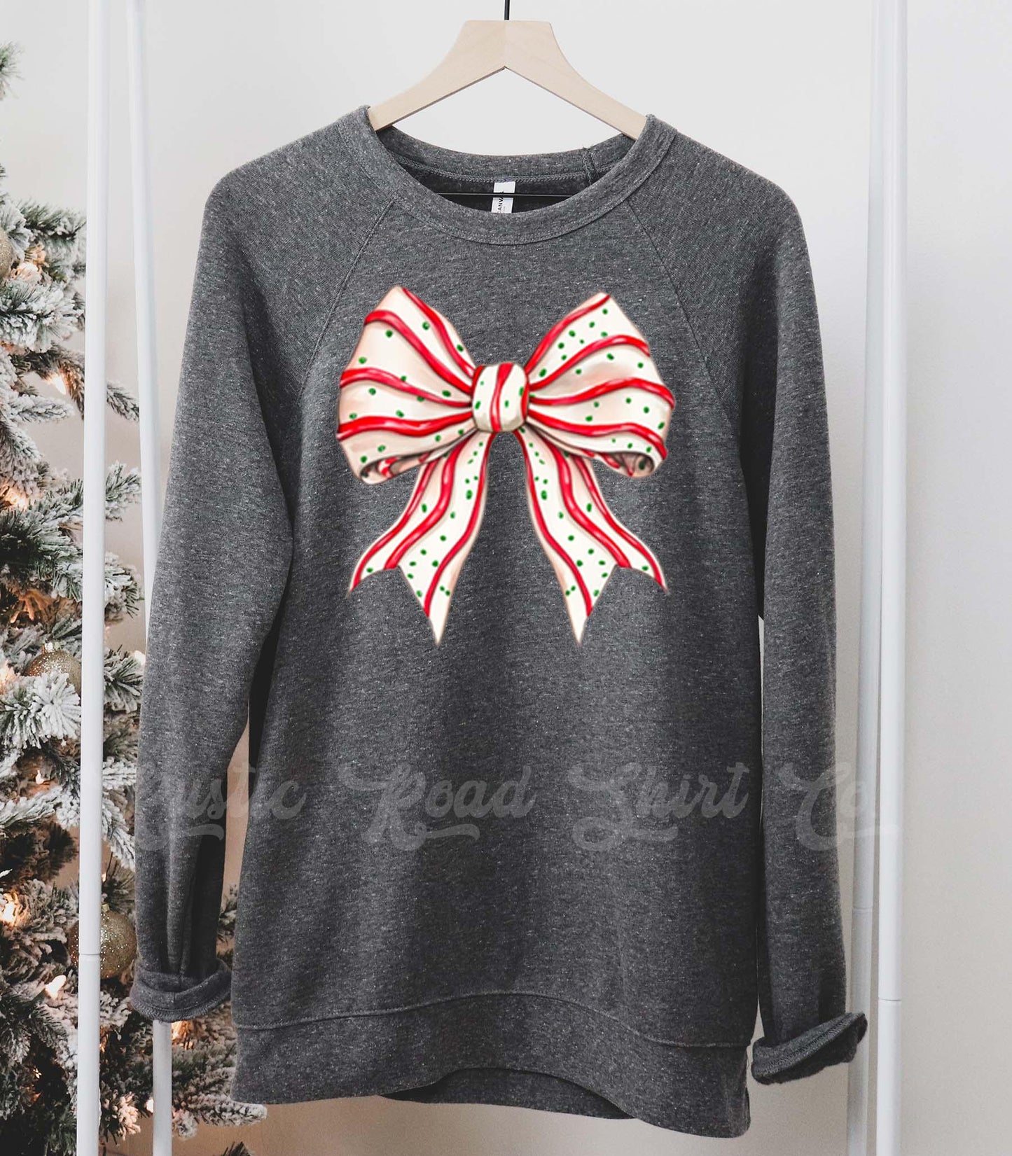 Coquette Christmas Sweatshirt, Christmas Bow Sweatshirt, Holiday Sweater, Family Christmas Sweatshirt
