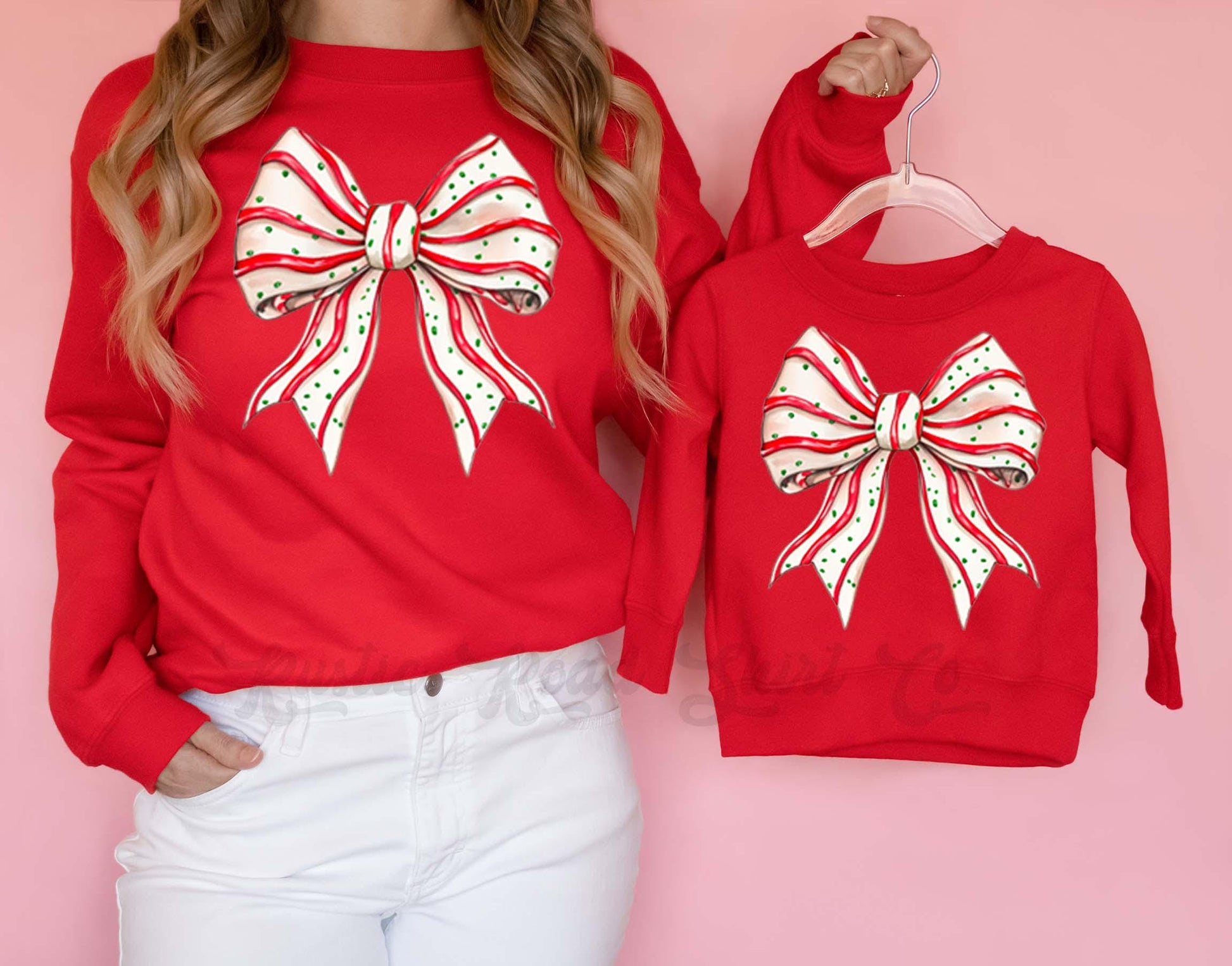 Coquette Christmas Sweatshirt, Christmas Bow Sweatshirt, Holiday Sweater, Family Christmas Sweatshirt