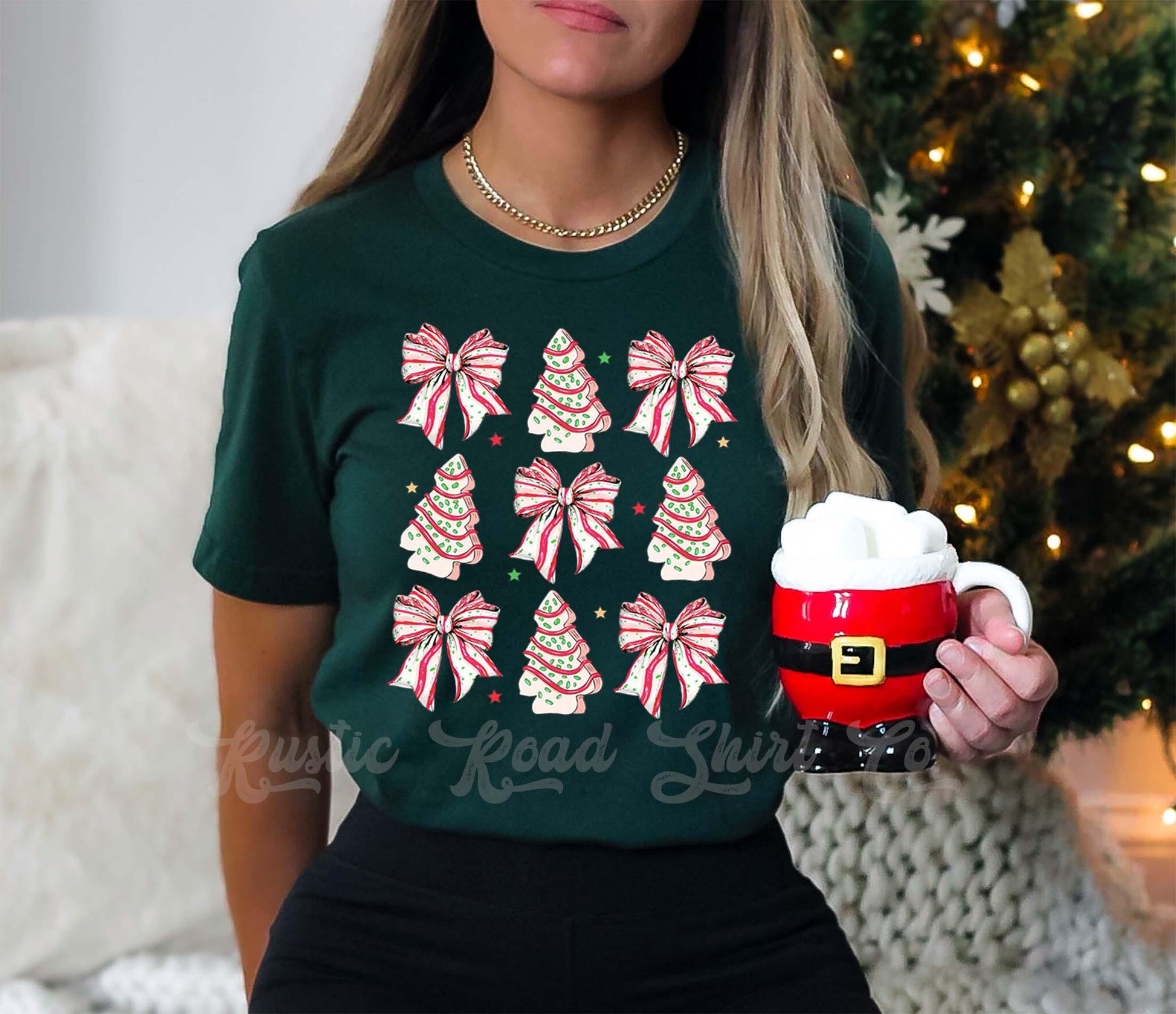 Coquette Christmas Shirt, Matching Family Christmas Shirts, Christmas Tee, Holiday Shirt, Women's Christmas,