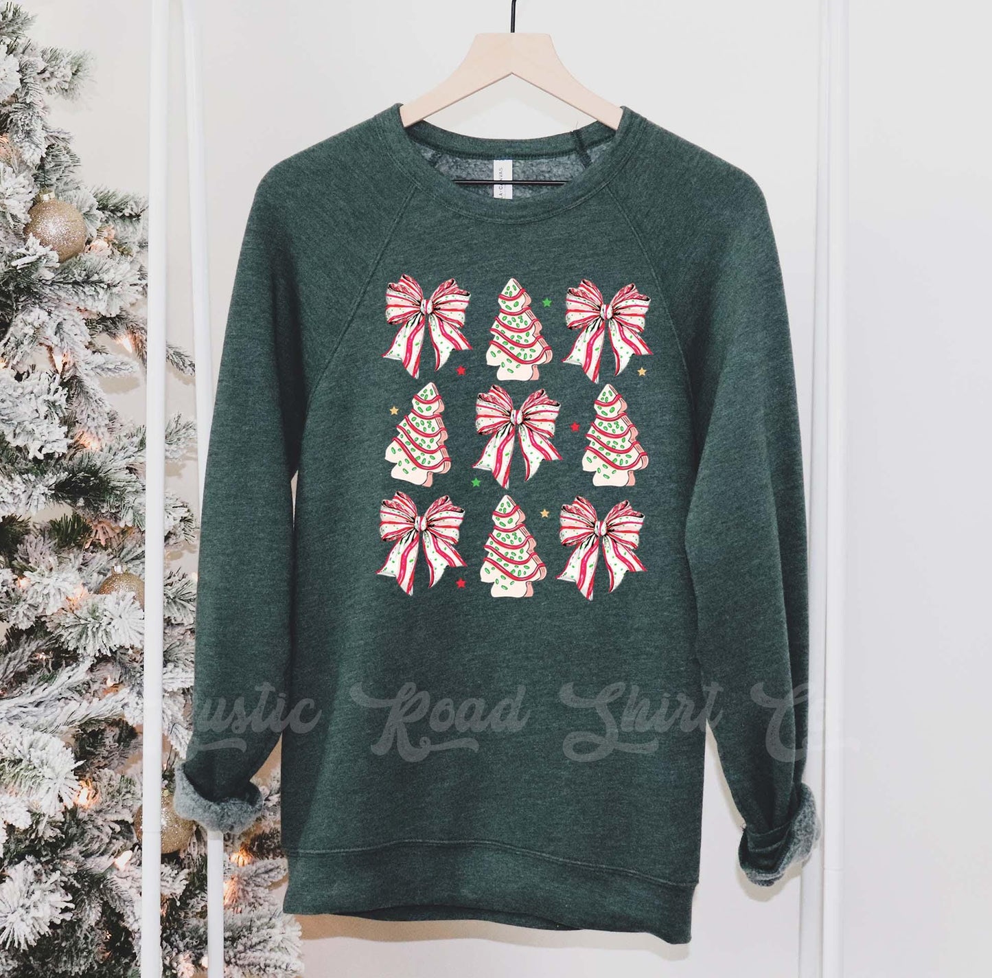Coquette Christmas Sweatshirt, Girls Christmas Sweatshirt, Holiday Sweater, Family Christmas Sweatshirt