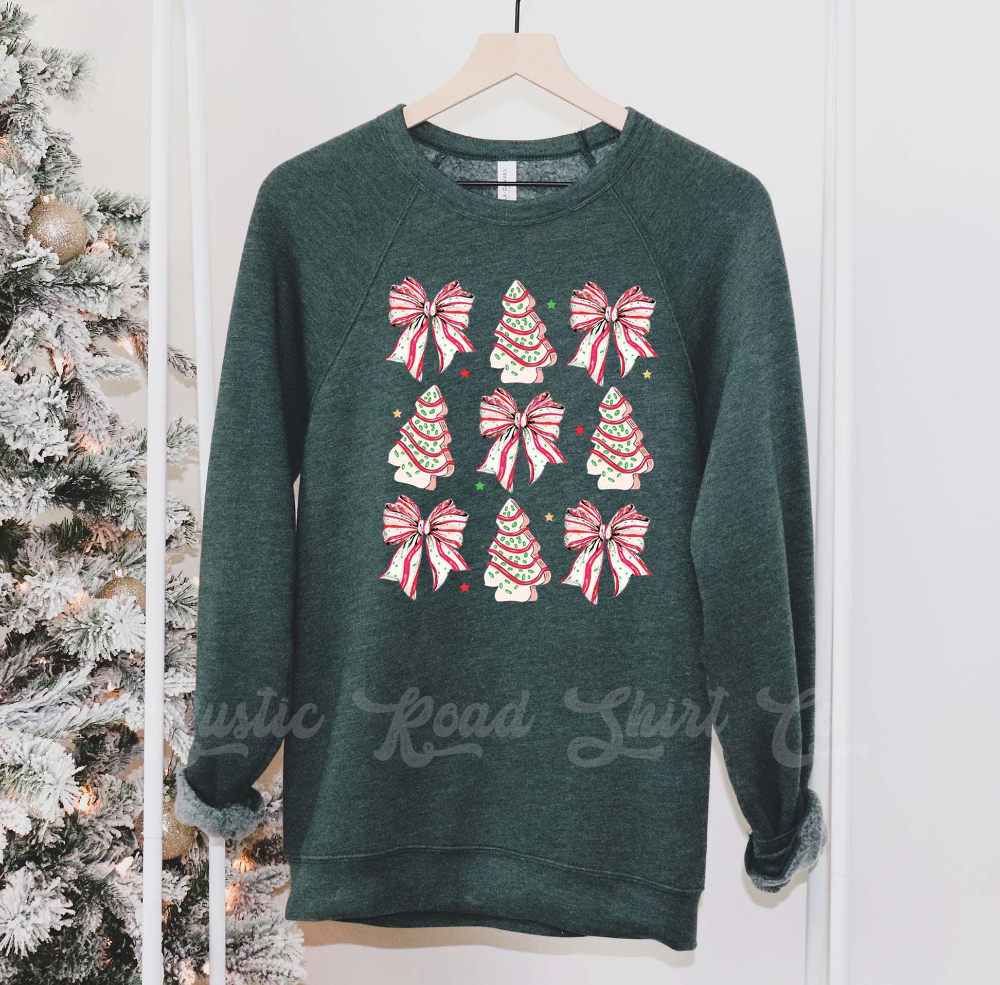 Coquette Christmas Sweatshirt, Girls Christmas Sweatshirt, Holiday Sweater, Family Christmas Sweatshirt