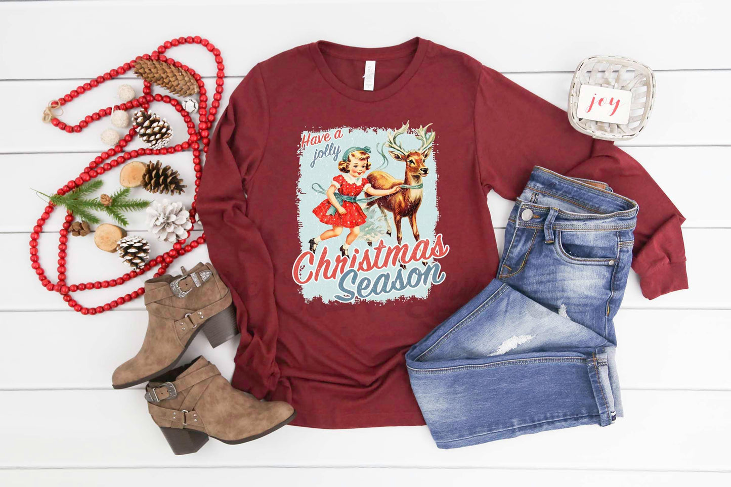 Retro Christmas Shirt, Christmas Long Sleeve Shirt, Matching Christmas Shirts, Family Christmas Shirts,