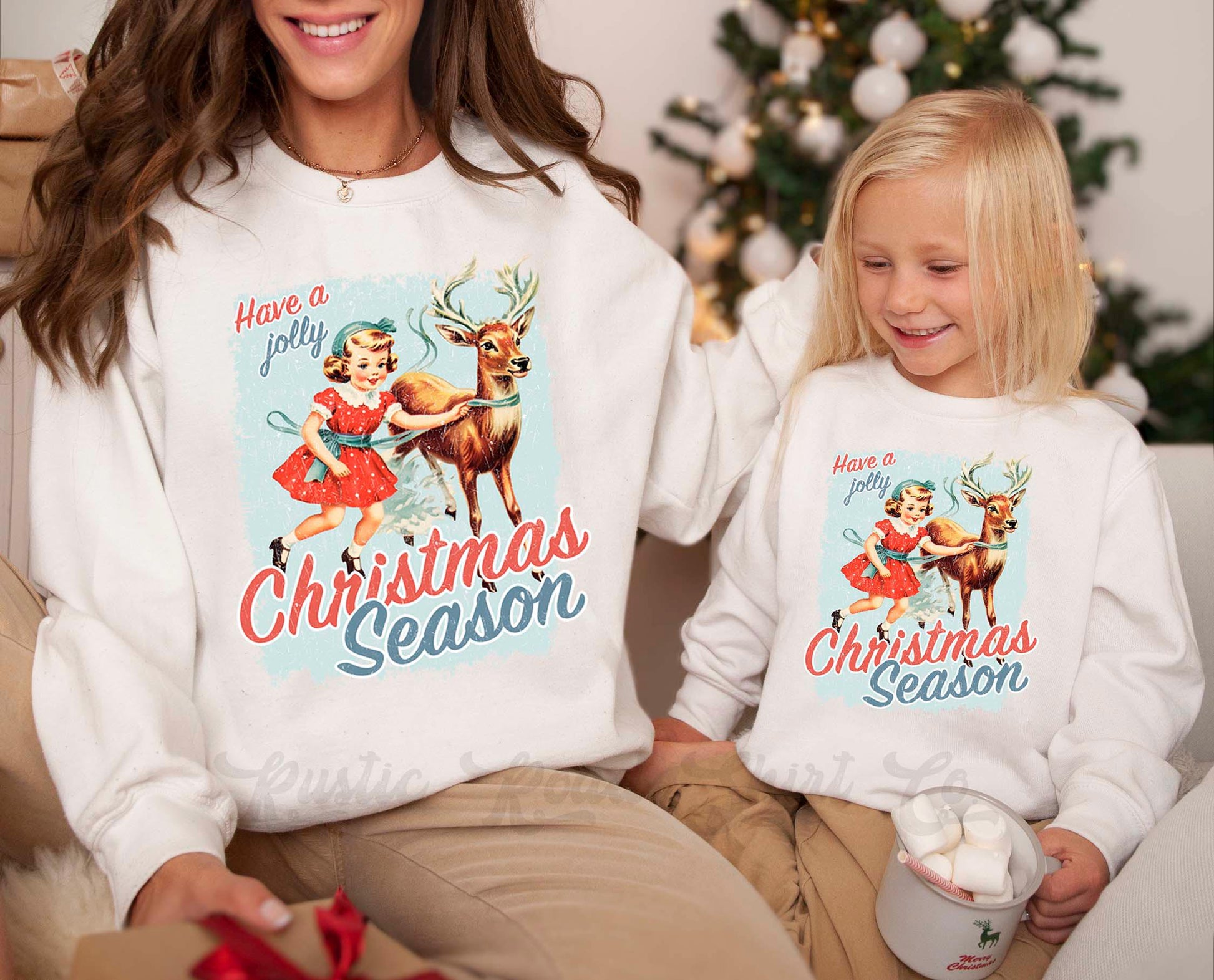 Retro Christmas Sweatshirt, Vintage Christmas Sweatshirt, Holiday Sweater, Family Christmas Sweatshirt