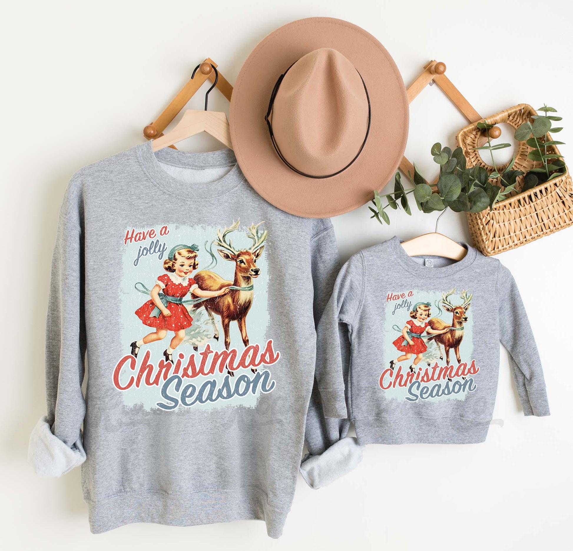 Retro Christmas Sweatshirt, Vintage Christmas Sweatshirt, Holiday Sweater, Family Christmas Sweatshirt