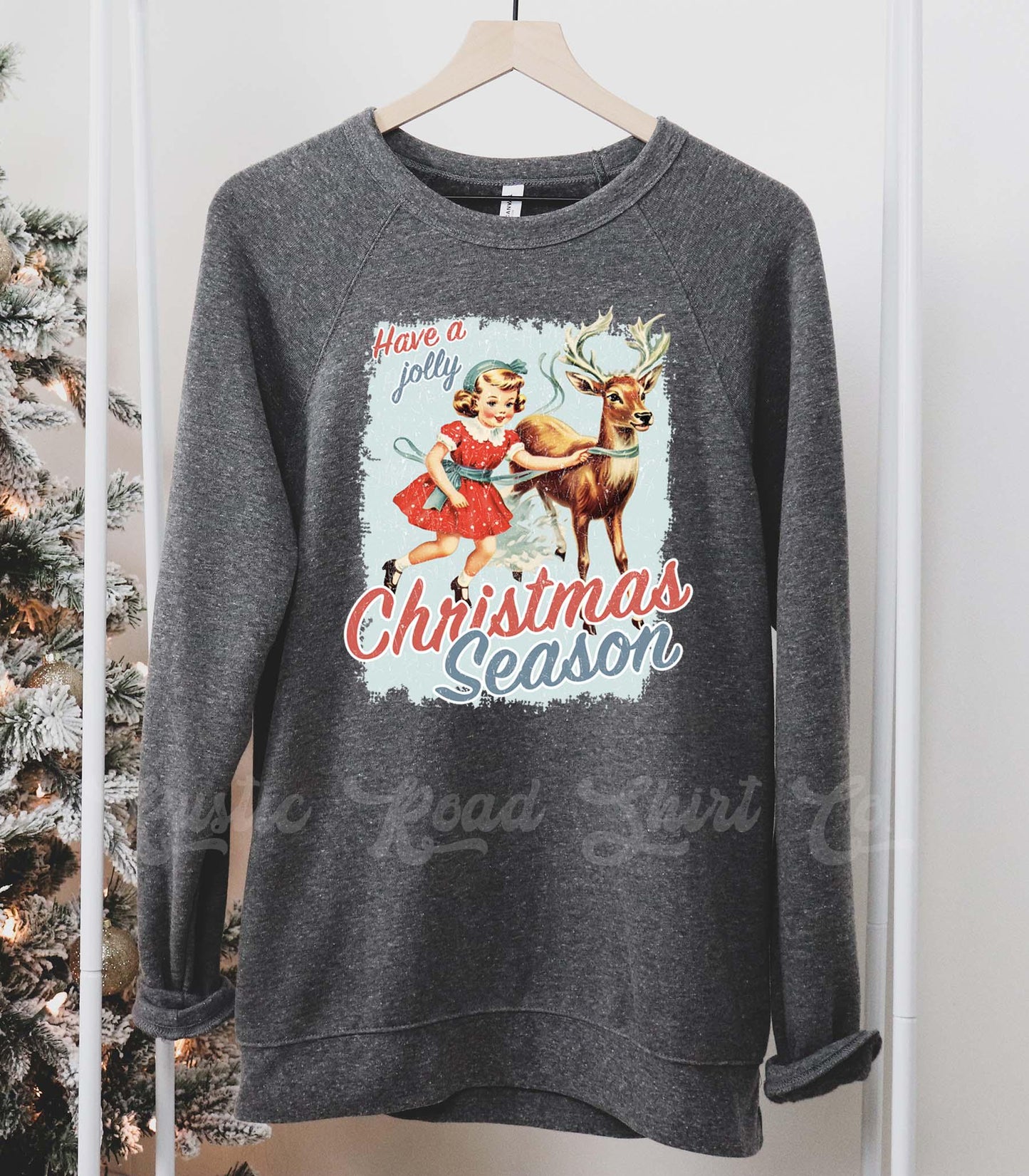 Retro Christmas Sweatshirt, Vintage Christmas Sweatshirt, Holiday Sweater, Family Christmas Sweatshirt