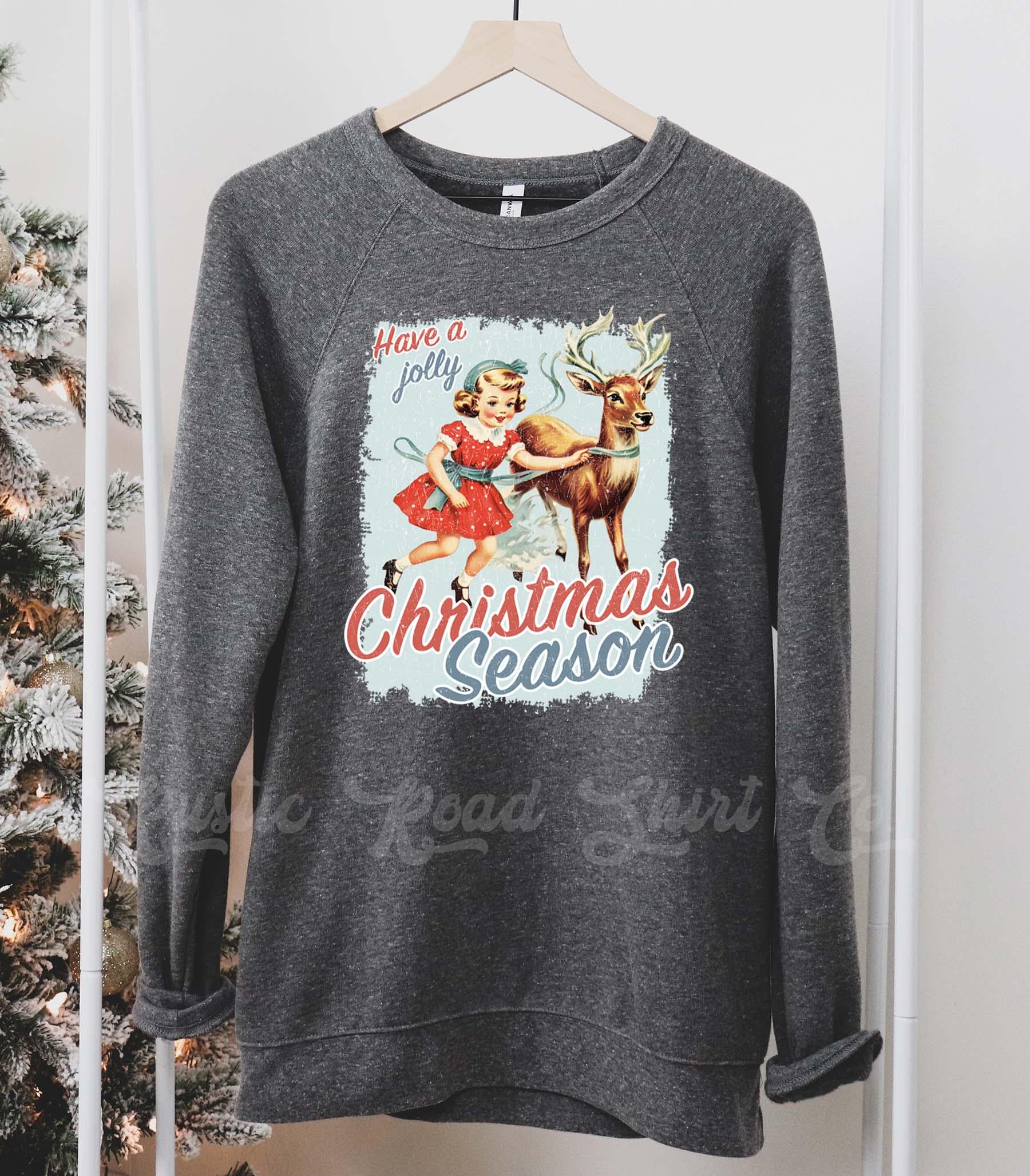 Retro Christmas Sweatshirt, Vintage Christmas Sweatshirt, Holiday Sweater, Family Christmas Sweatshirt